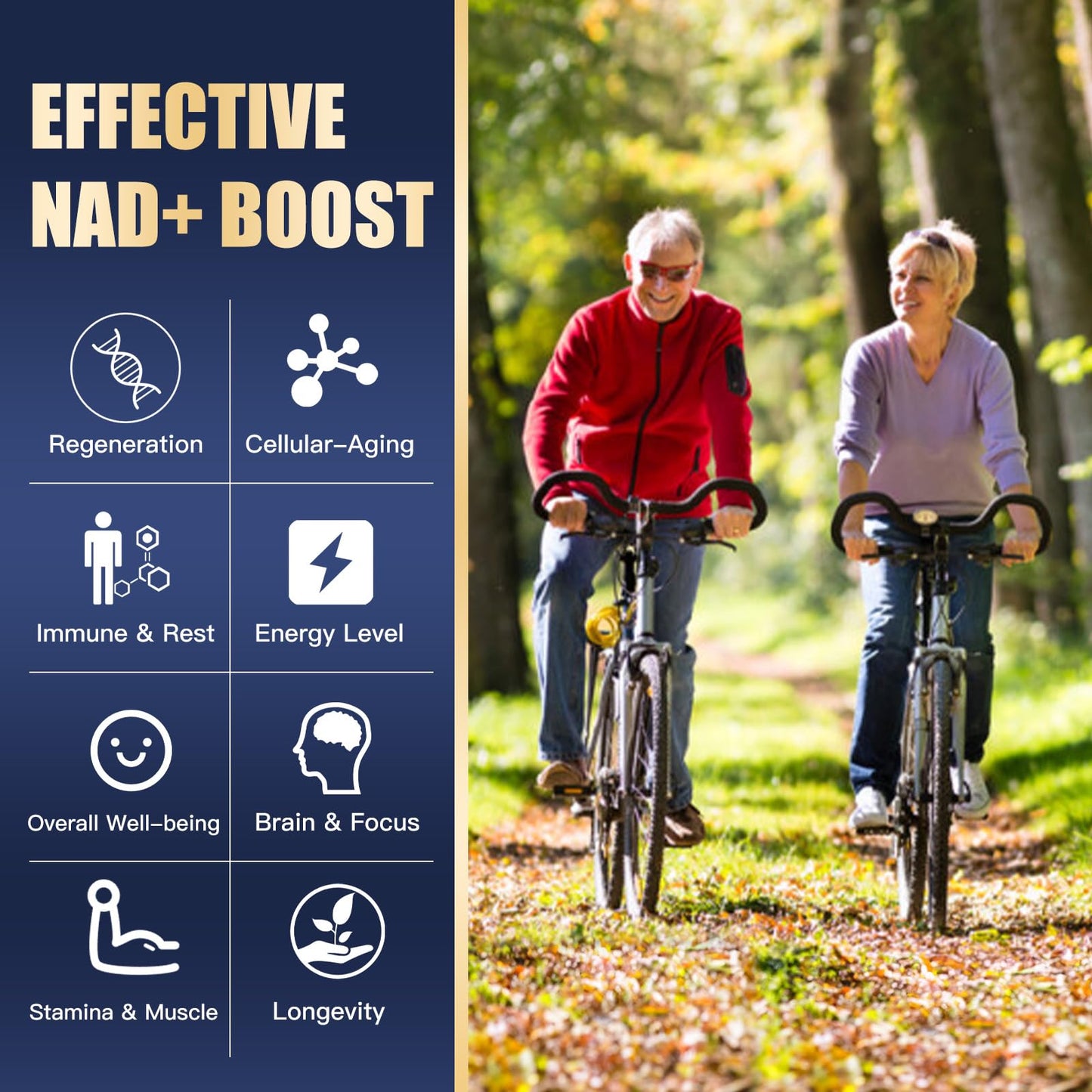VPKIN NAD+ 1500mg Supplement with Resveratrol, Nicotinamide, Quercetin & CoQ10, Non-GMO, No Fillers, 120 Capsules