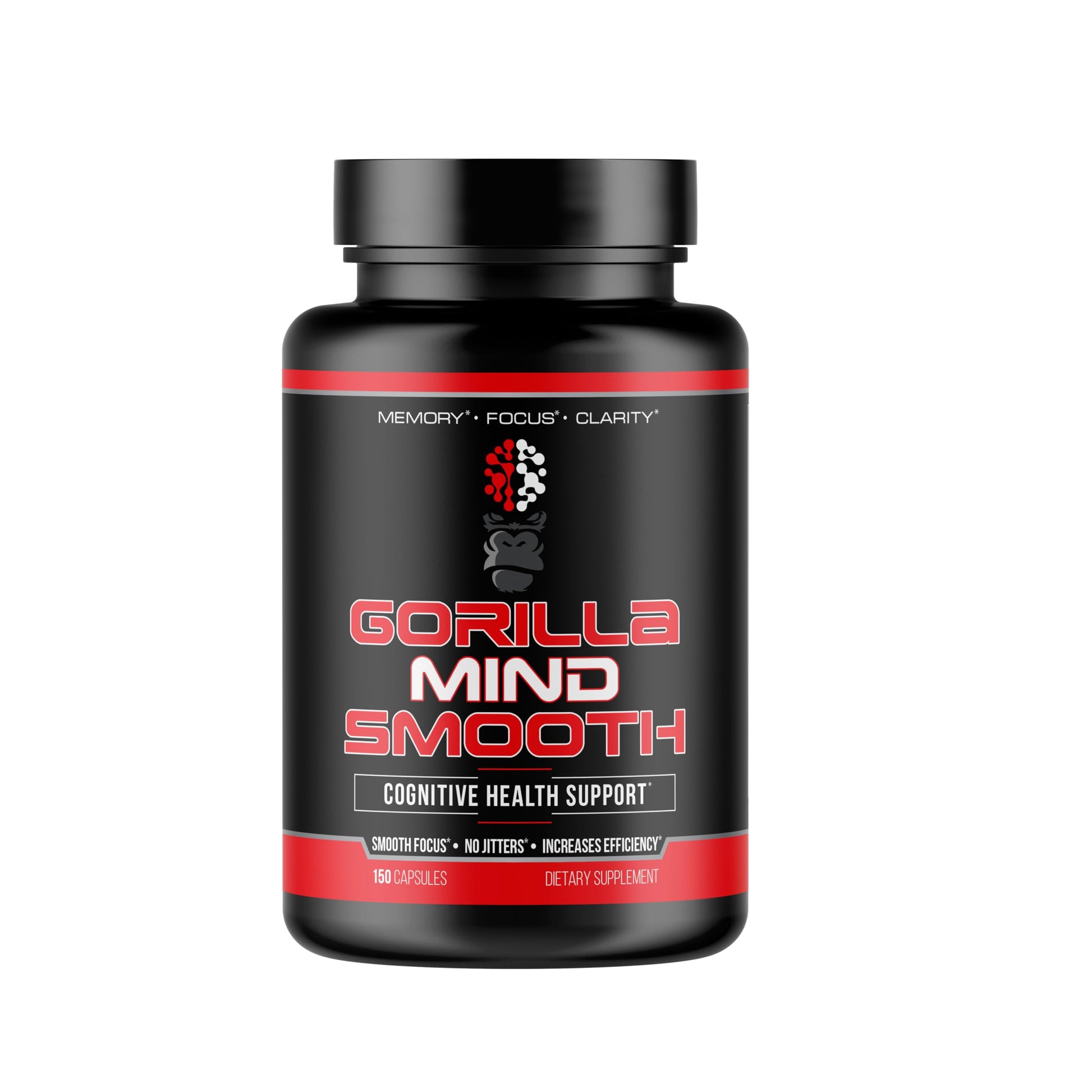 Gorilla Mind Smooth Nootropic Formula Capsule 90 Count