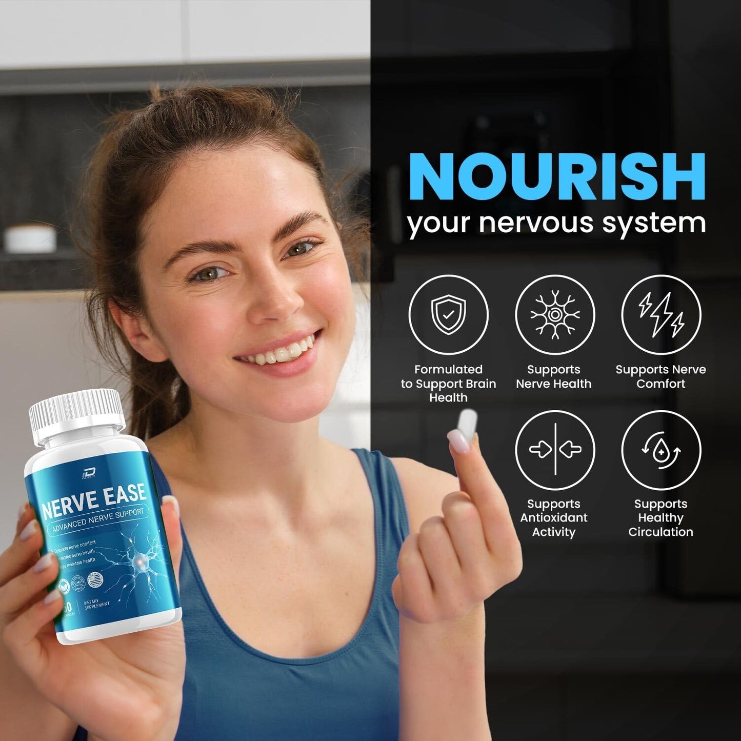 Indelo Nerve Ease Capsules 180 Capsules