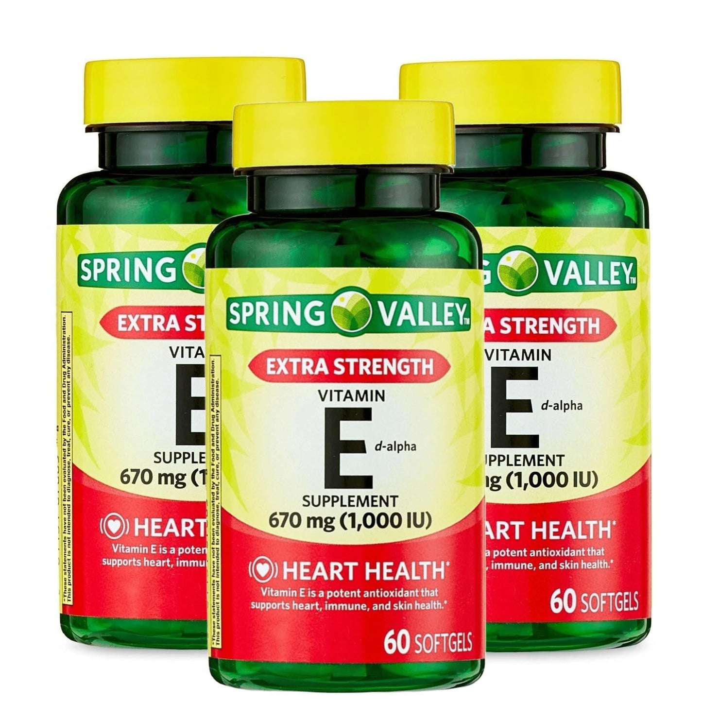Unique Bundle Store Vitamin E 670mg (1,000 IU) Extra Strength Softgels 180 Count
