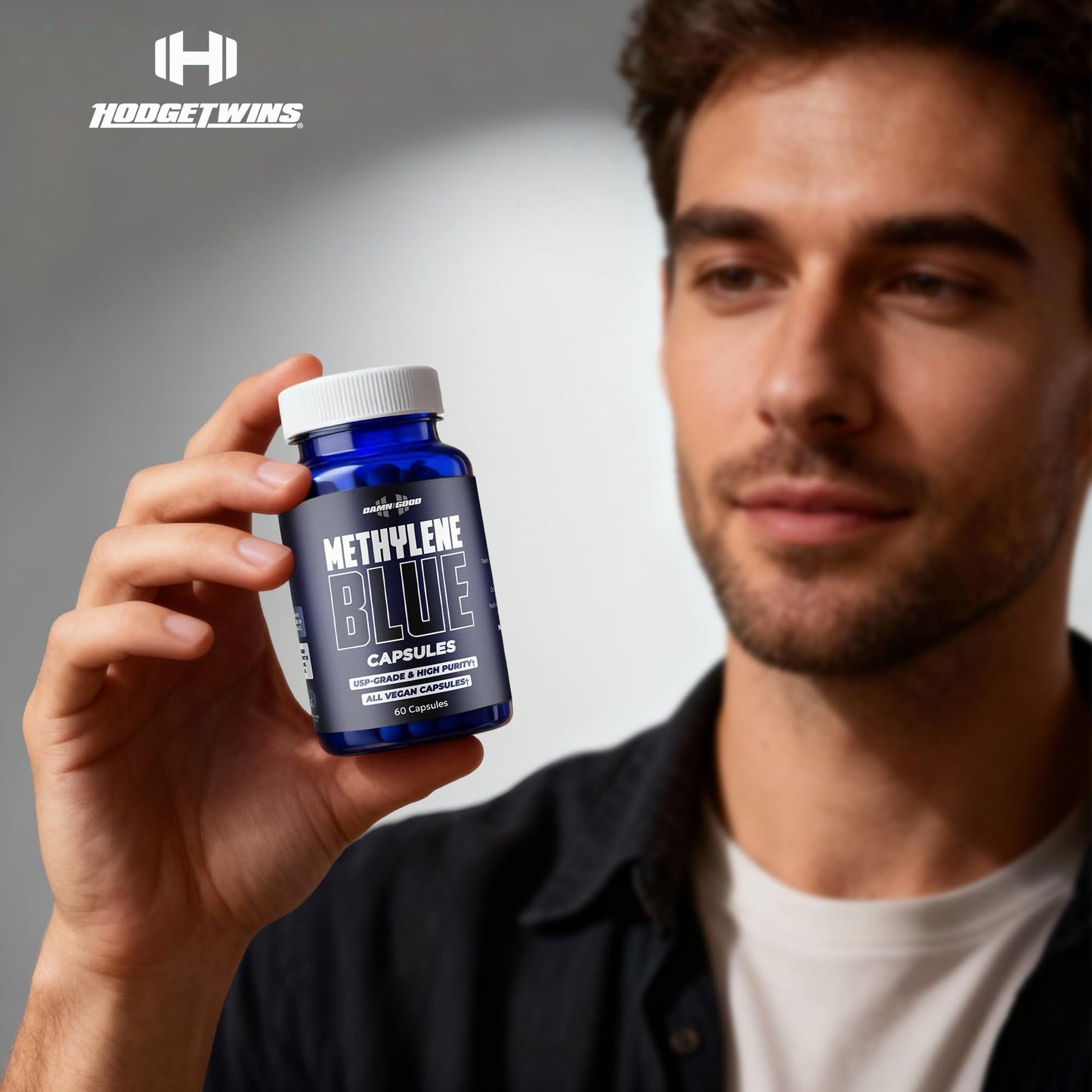 DAMN GOOD The Hodge Twins Ultra Methylene Blue 10mg USP Grade Capsules, 60 Count