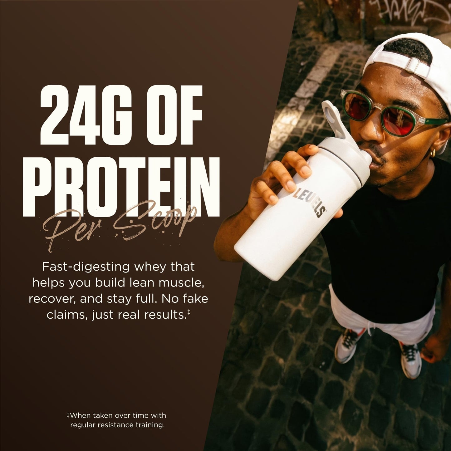 Levels Nutrition Whey Protein Powder, Chocolate Mocha, 32