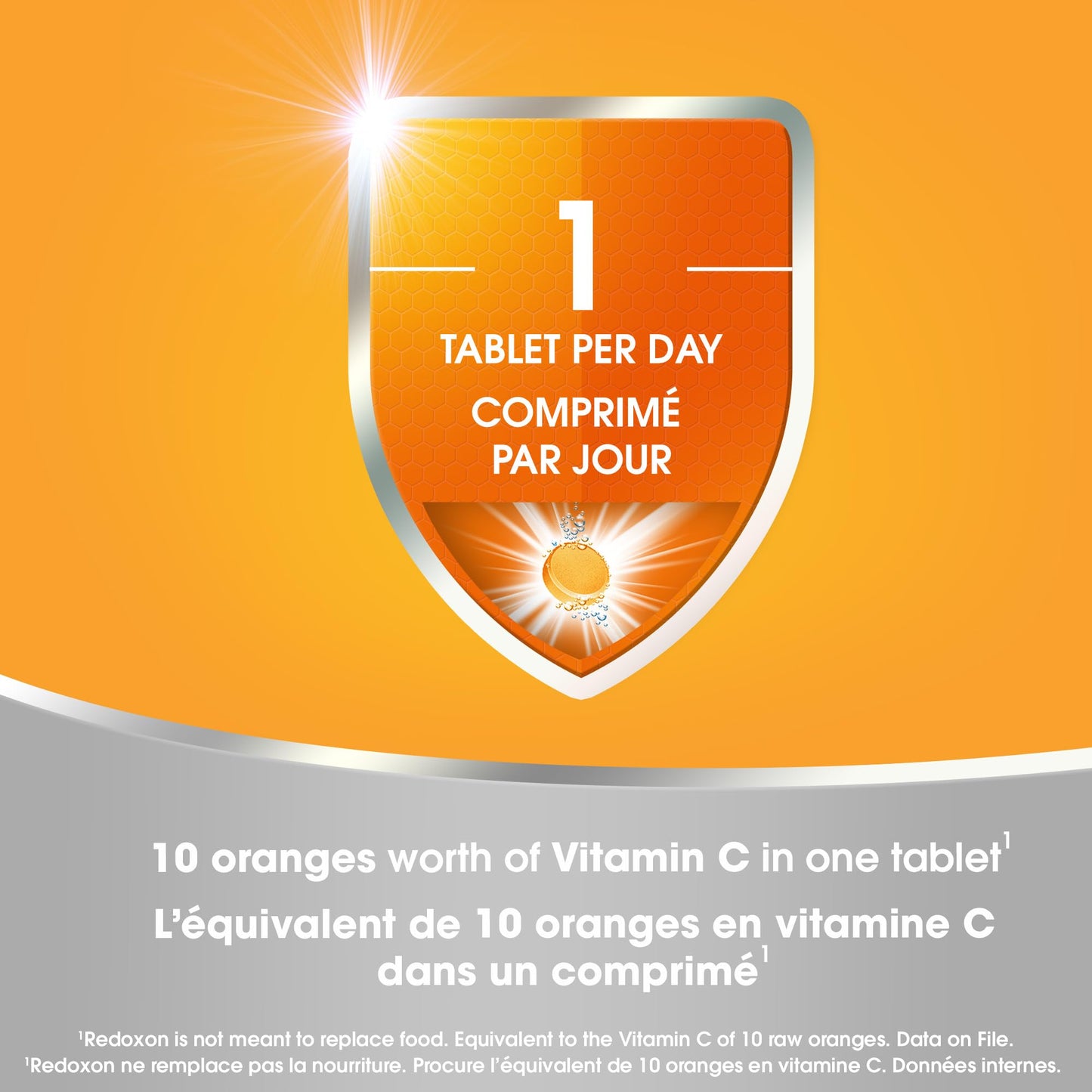 Redoxon Orange Vitamin C Effervescent Tablets, 15 Count