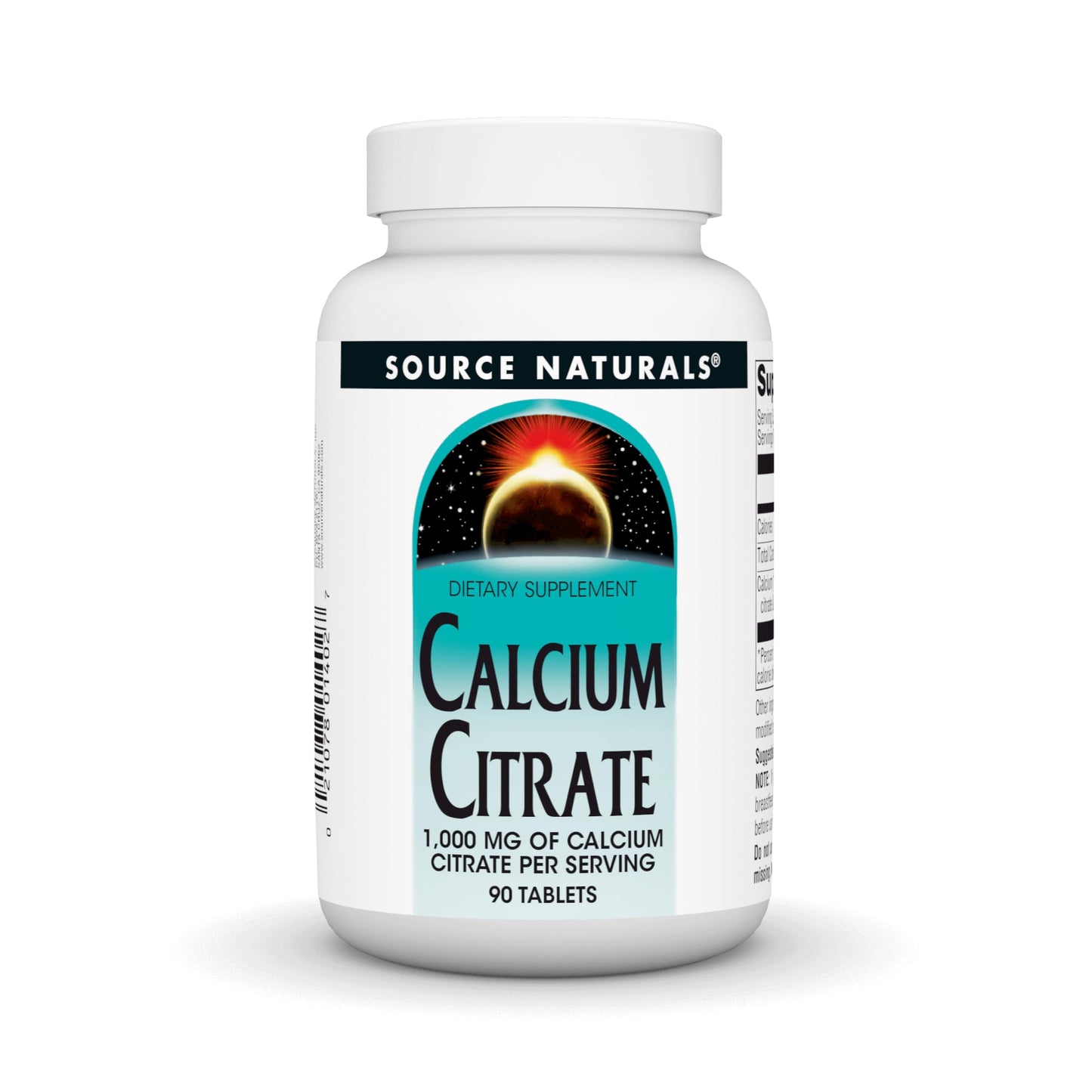 Source Naturals Calcium Citrate 1000 mg Tablets, 90 Count