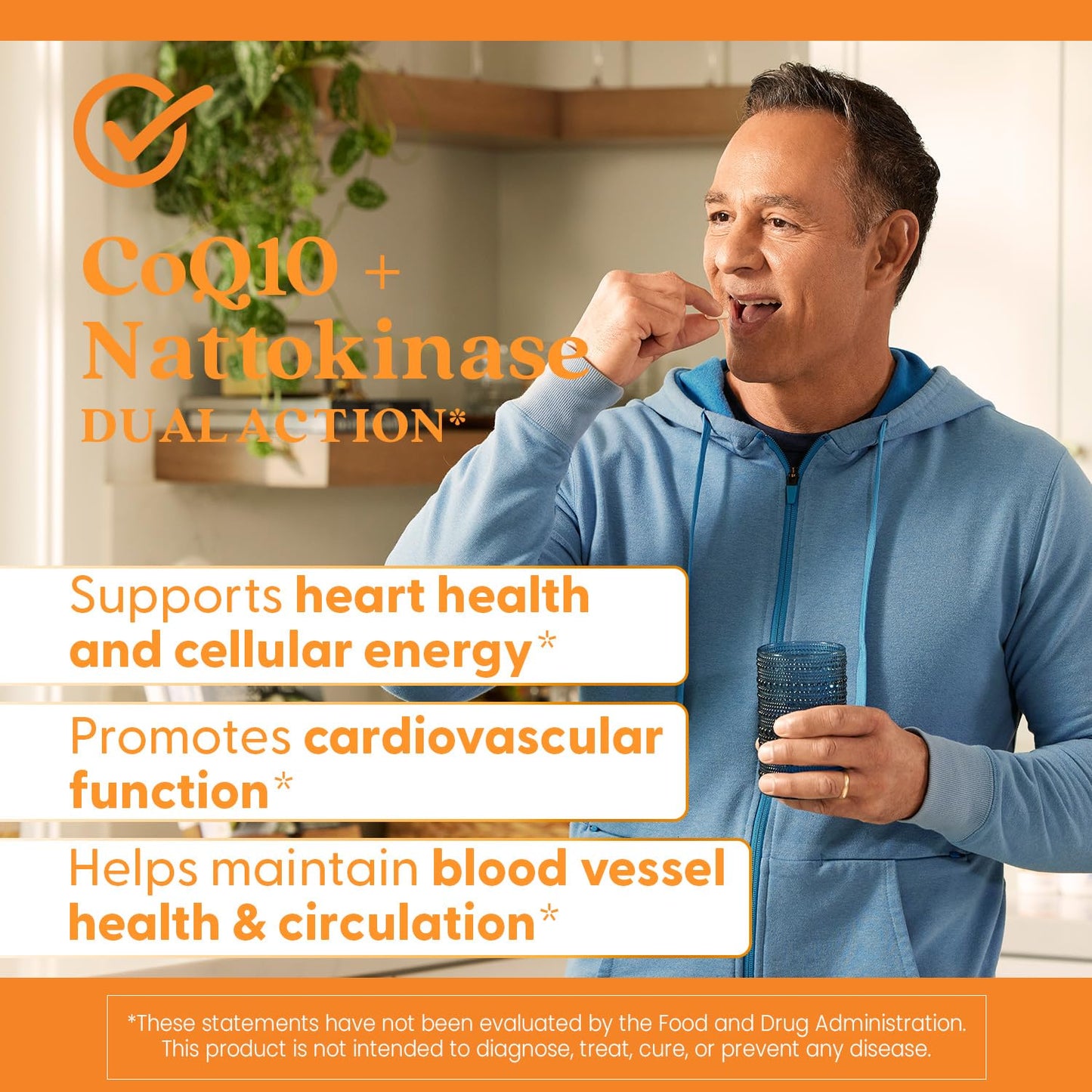 Doctor's BEST CoQ10 100 mg + Nattokinase 2000 FU Capsule, 60 Count