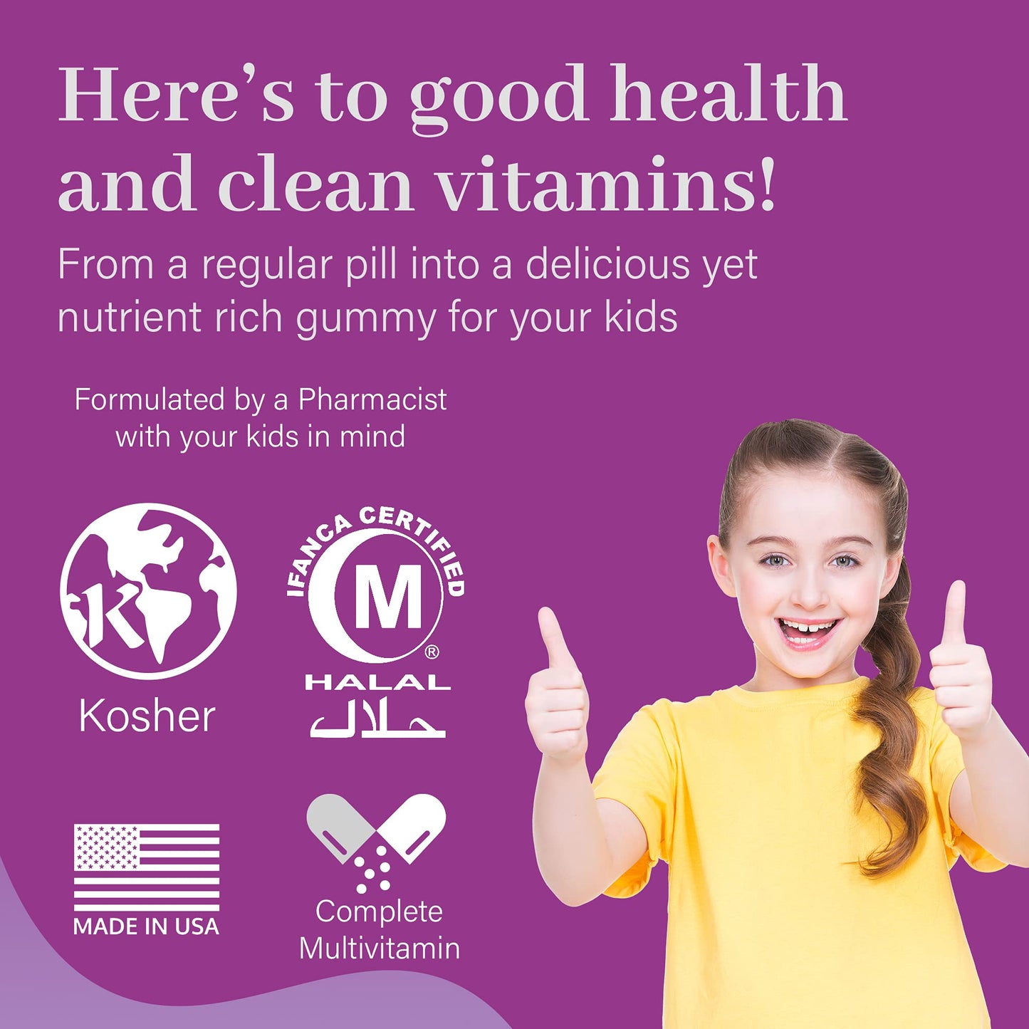 Salaam Nutritionals Multivitamins for Kids Gummy 90 Count