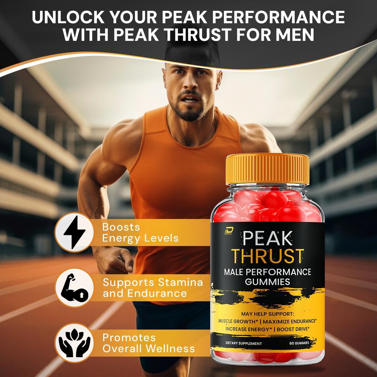 Indelo Peak Thrust ACV Gummies Gummy, 300 Count