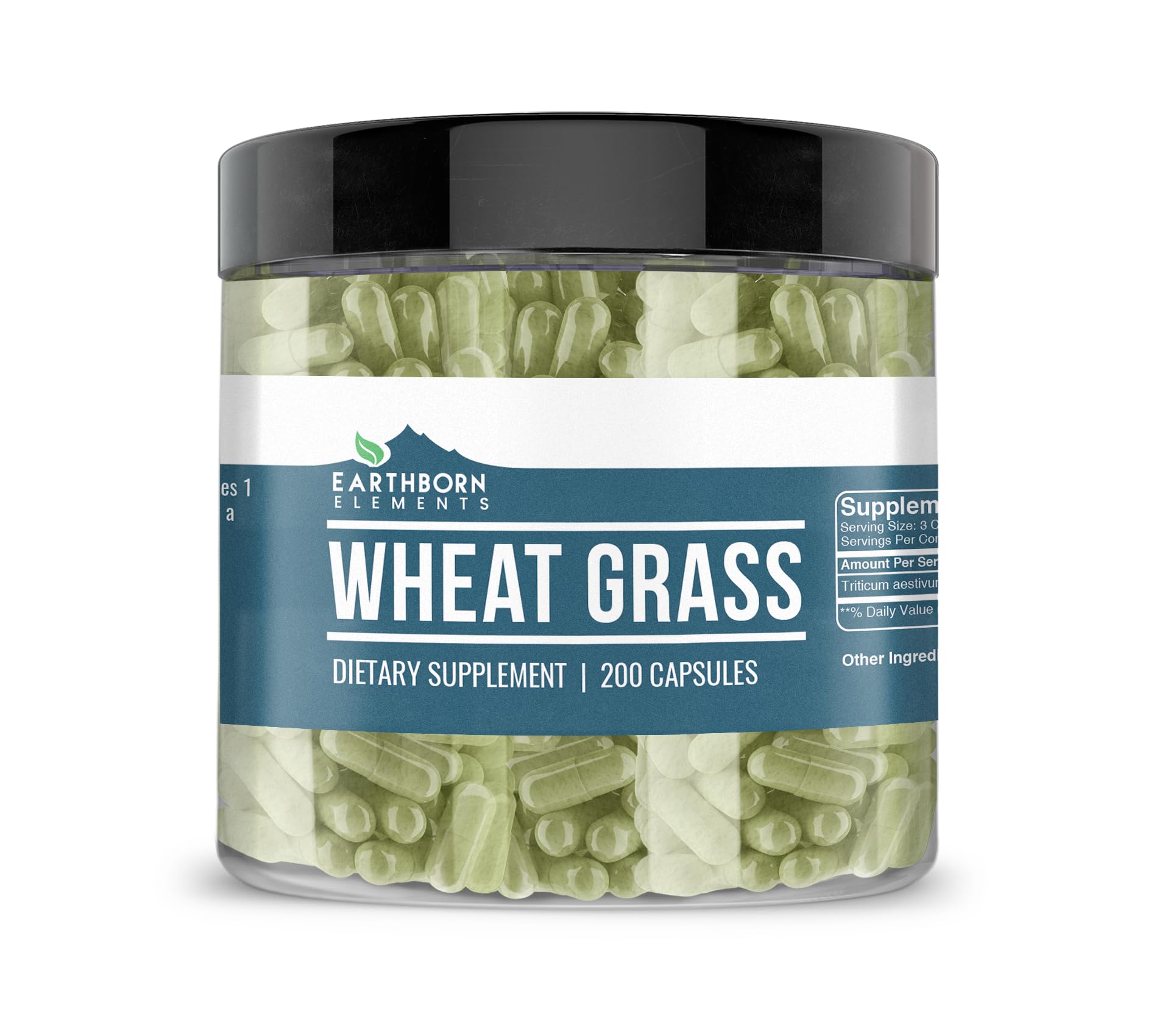 Earthborn Elements Wheat Grass Capsules 200