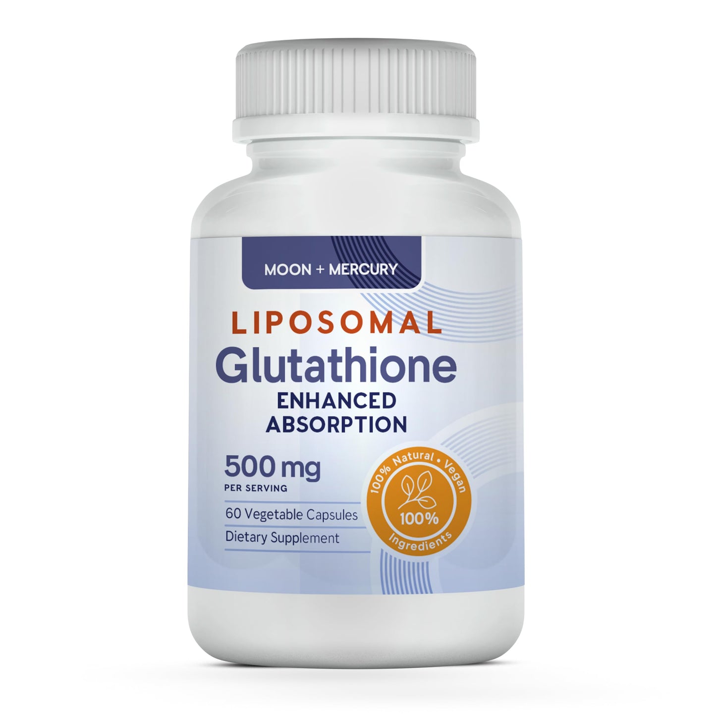 Moon + Mercury Liposomal Glutathione Capsules, 60 Capsules