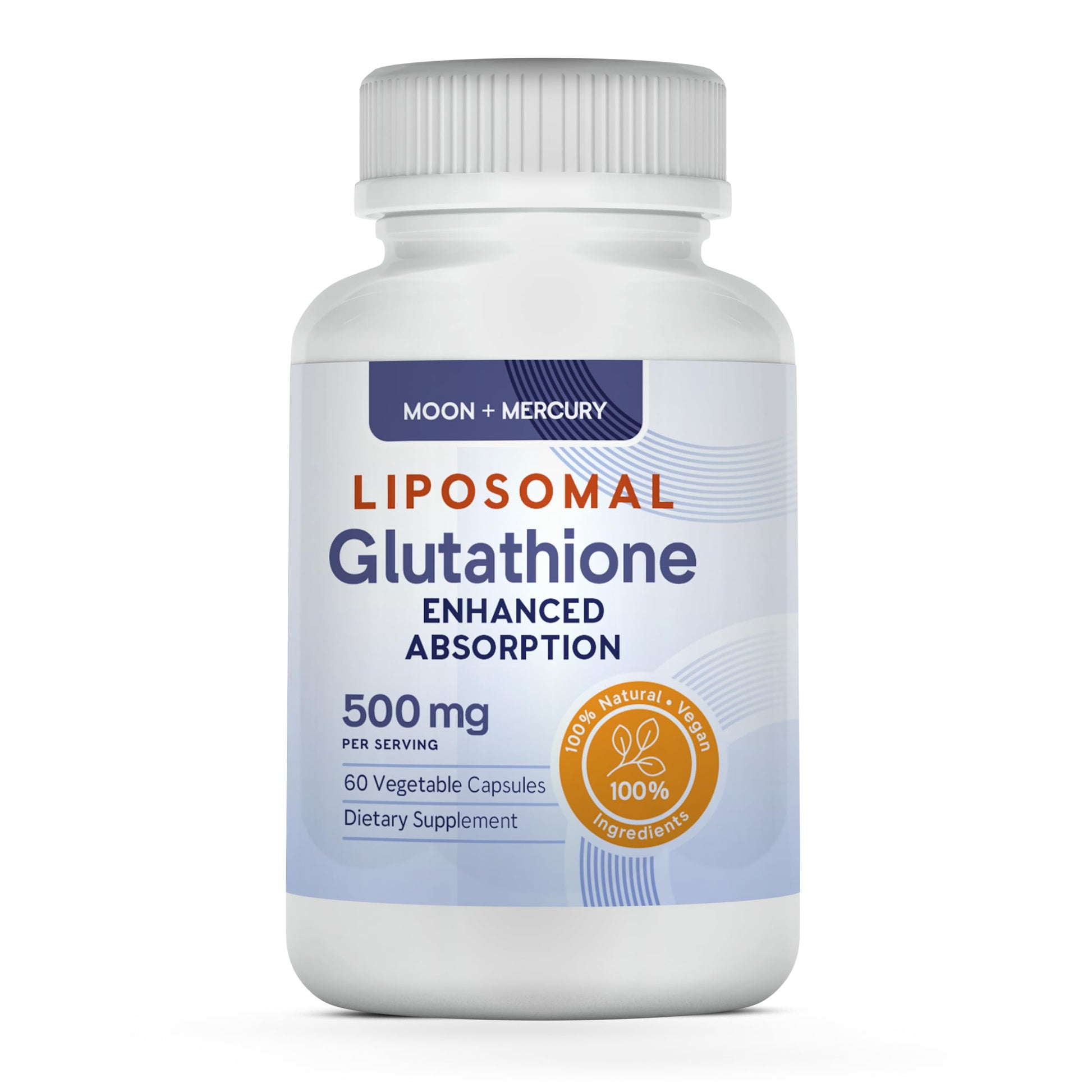 Moon + Mercury Liposomal Glutathione Capsules, 60 Capsules
