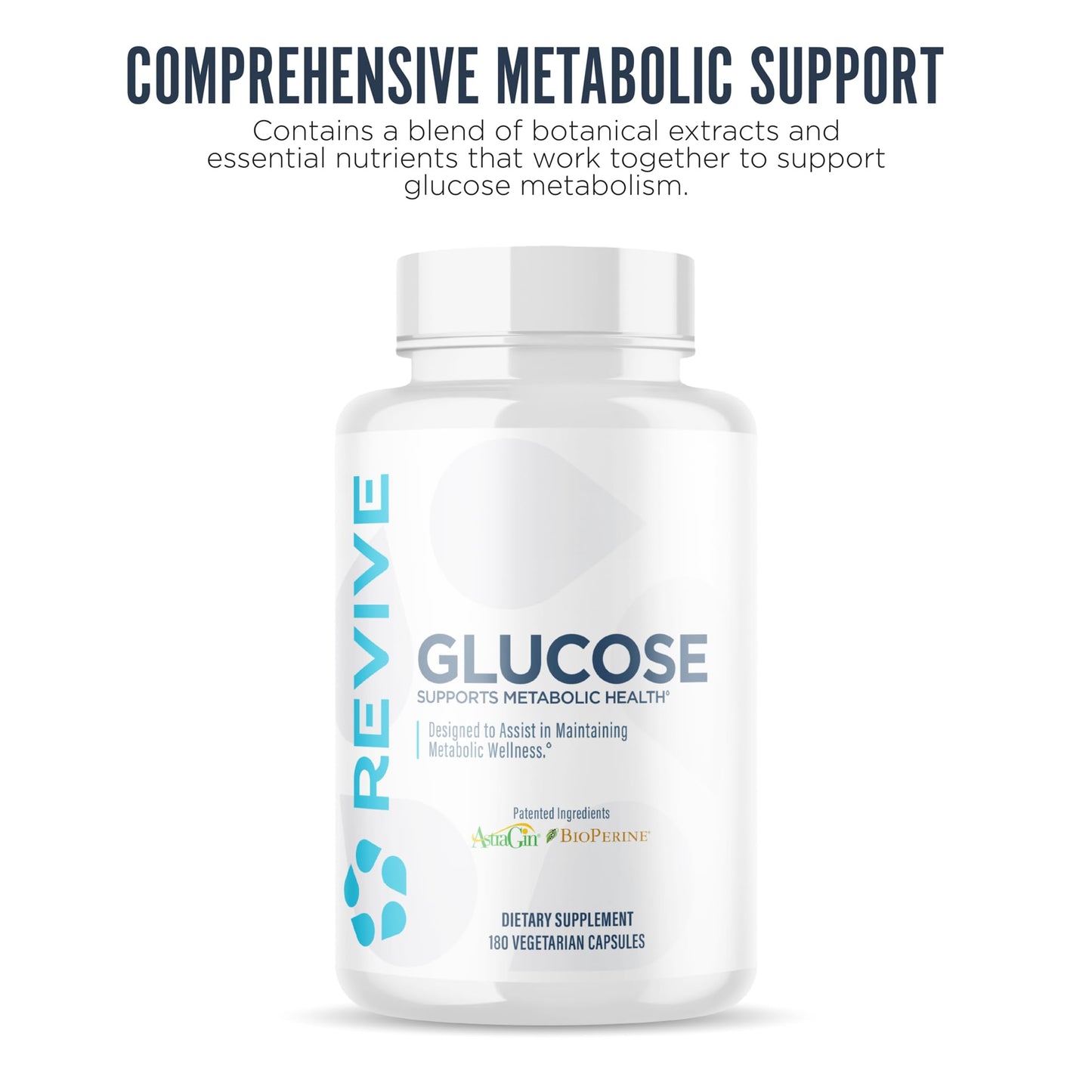 Revive Glucose Support Supplement Capsule 180 Count