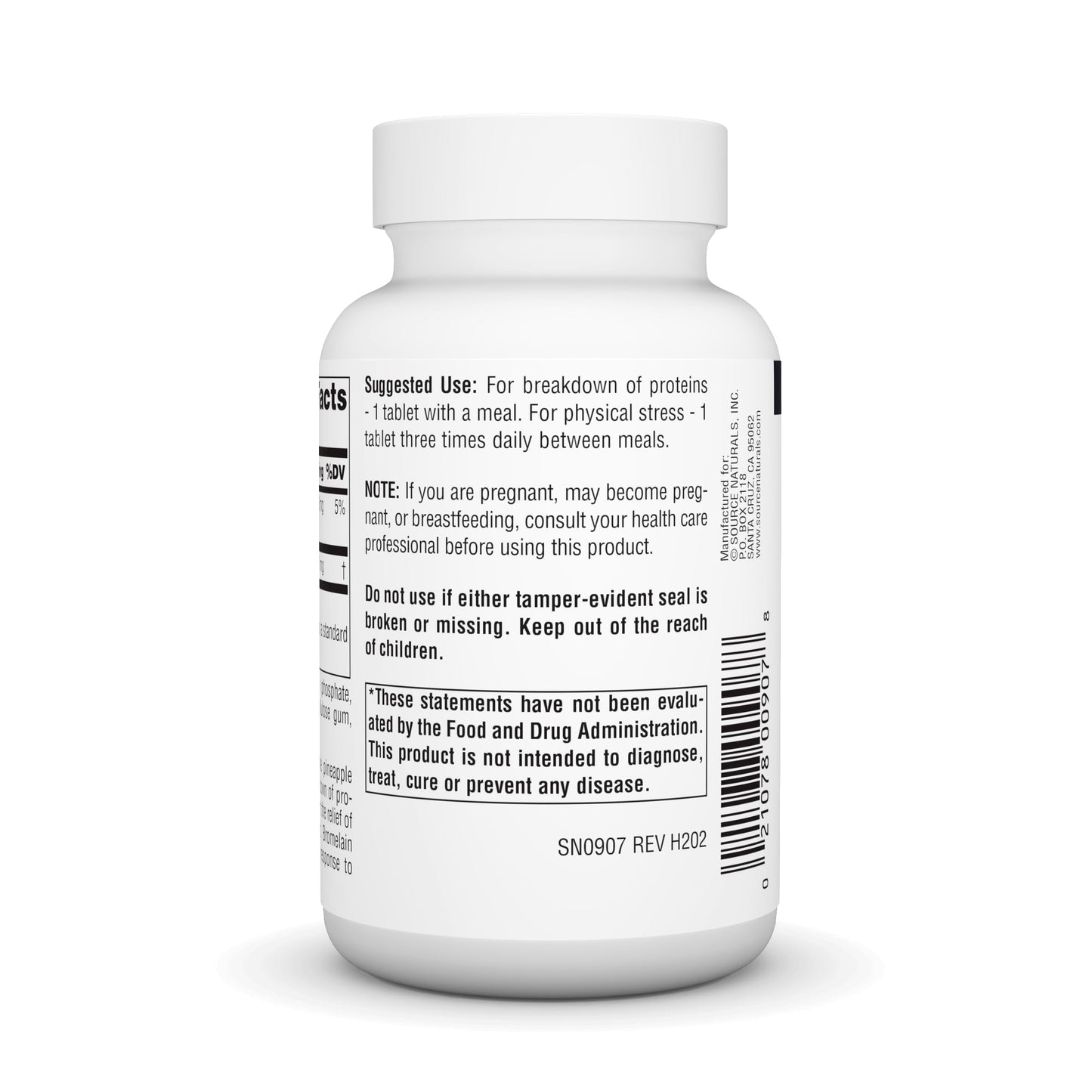 Source Naturals Bromelain 500mg Tablets 120