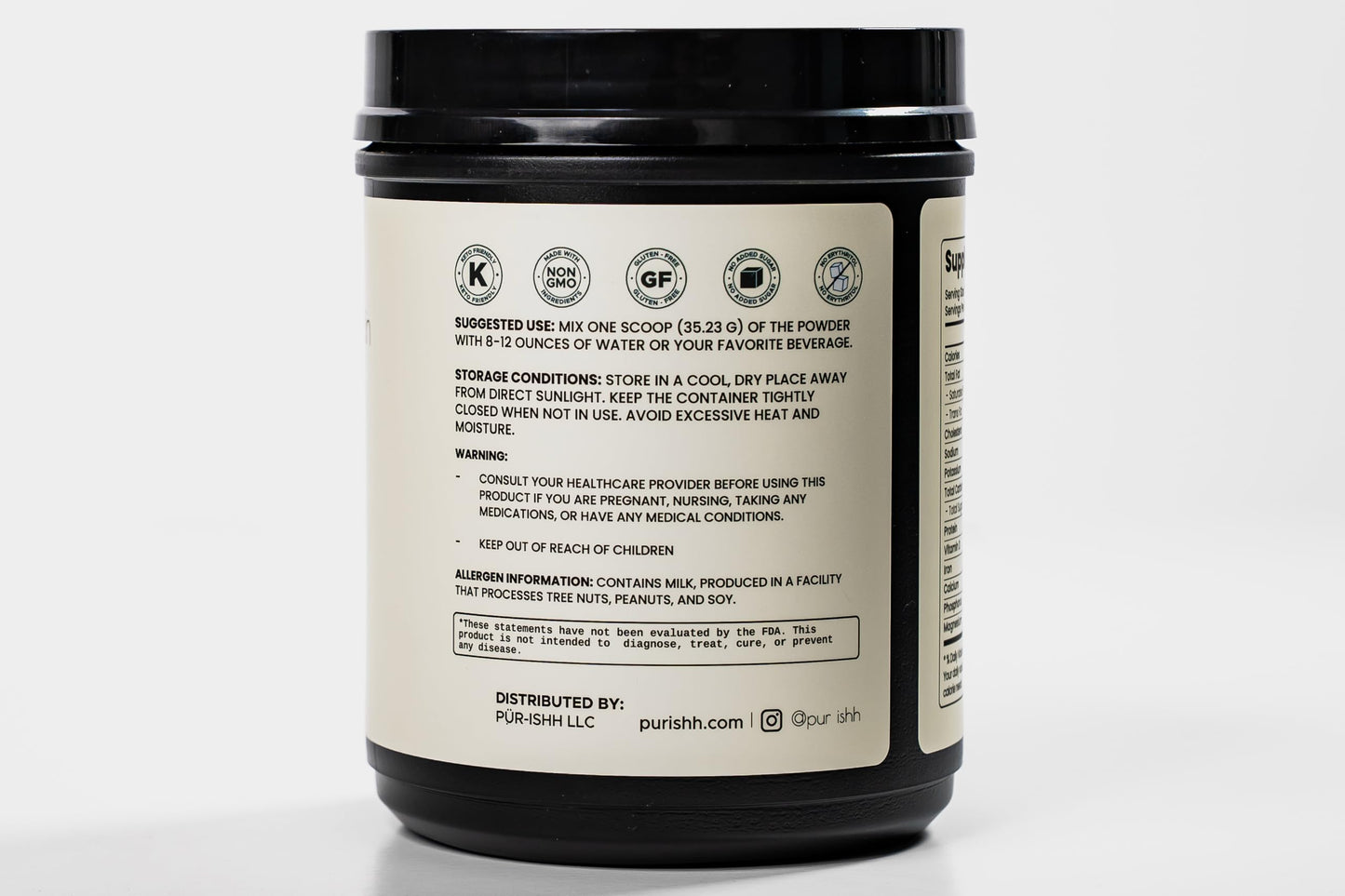Pür-ishh Whey Protein Powder Chocolate, 1.55 lb