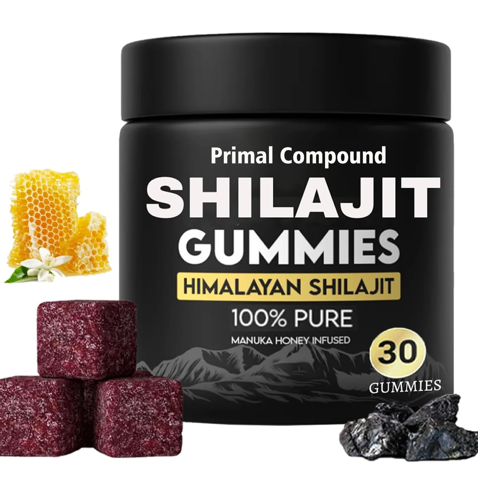 TEYAOE Primal Compound Shilajit Gummies for Men, Gummy, 1