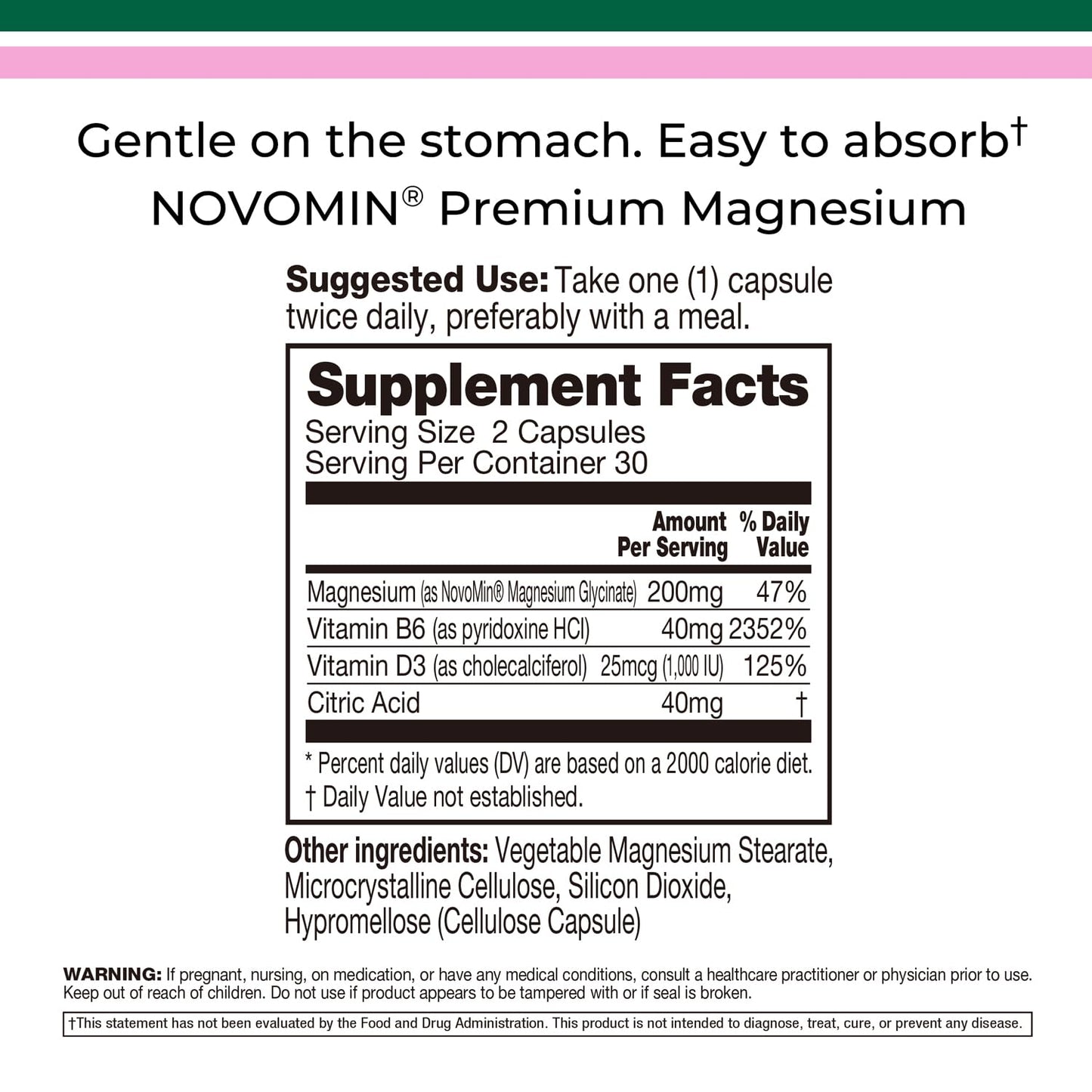 INNERVISNUTRITION Magnesium Glycinate Capsule 1 Count