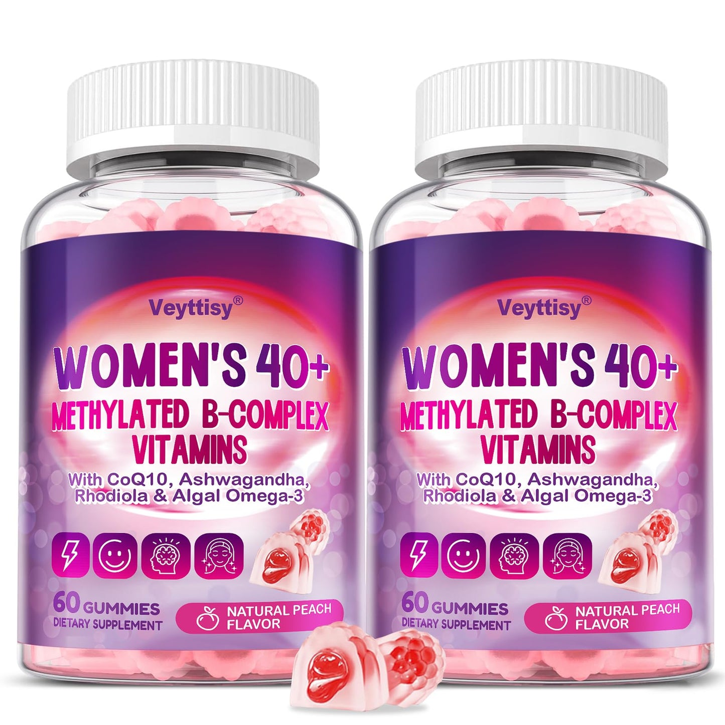 Veyttisy Methylated B Complex Gummies 120 Count