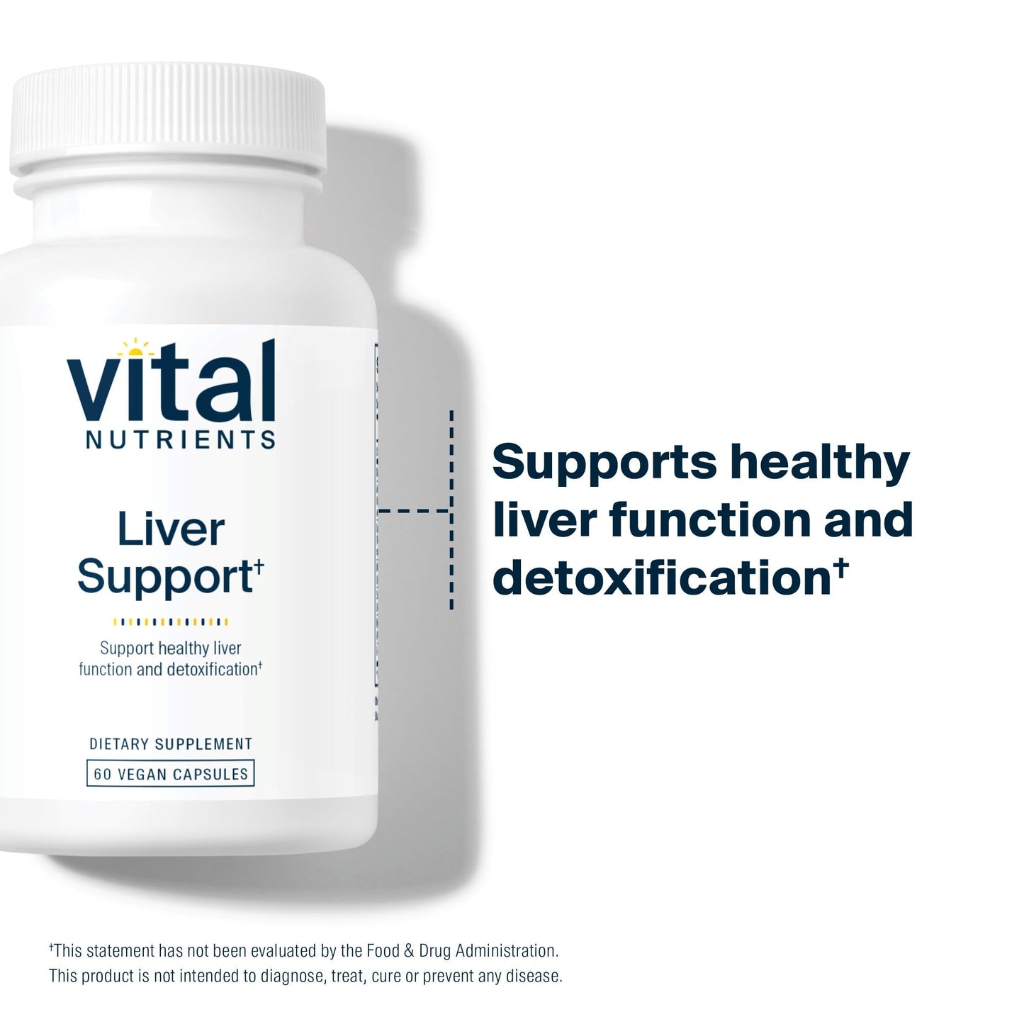 Vital Nutrients Liver Support Milk Thistle and Curcumin 60 Capsules