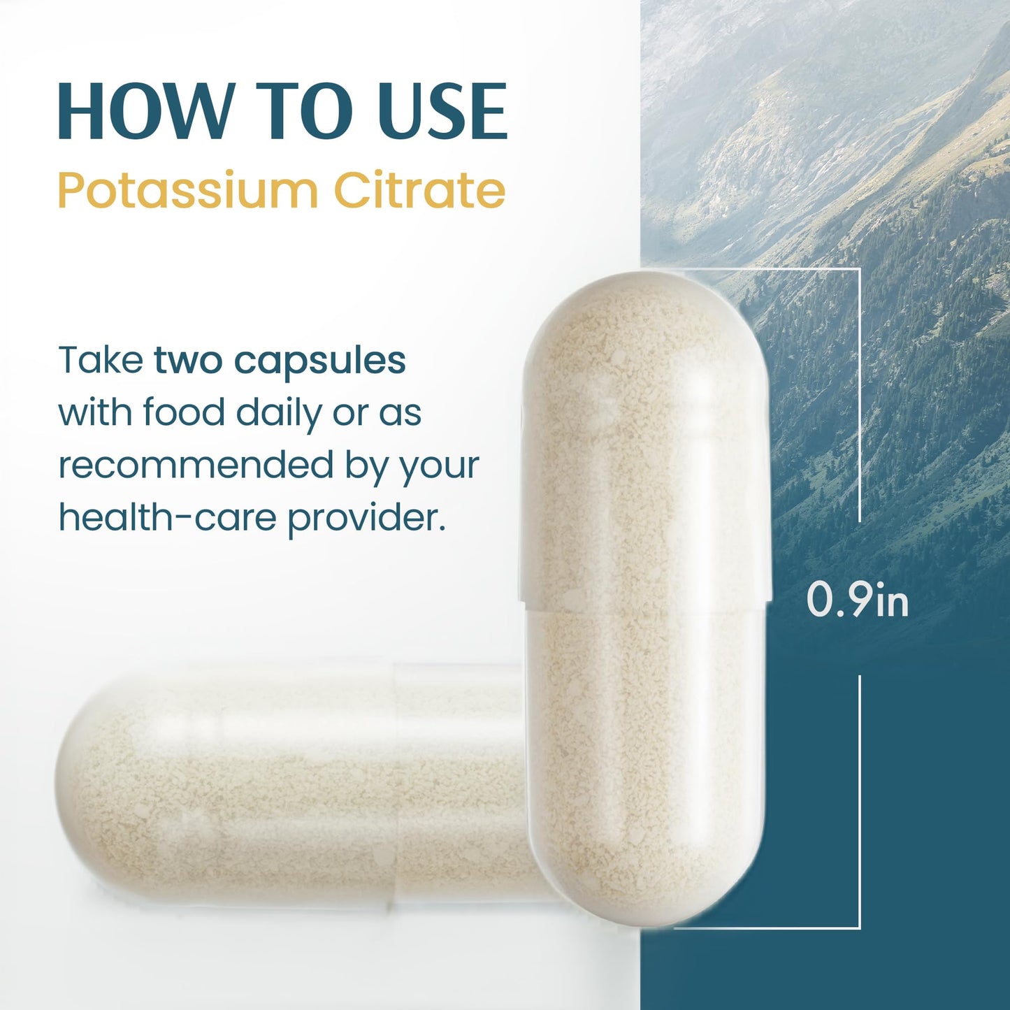 Vykee Nutrition Potassium Citrate Capsules 120 Count