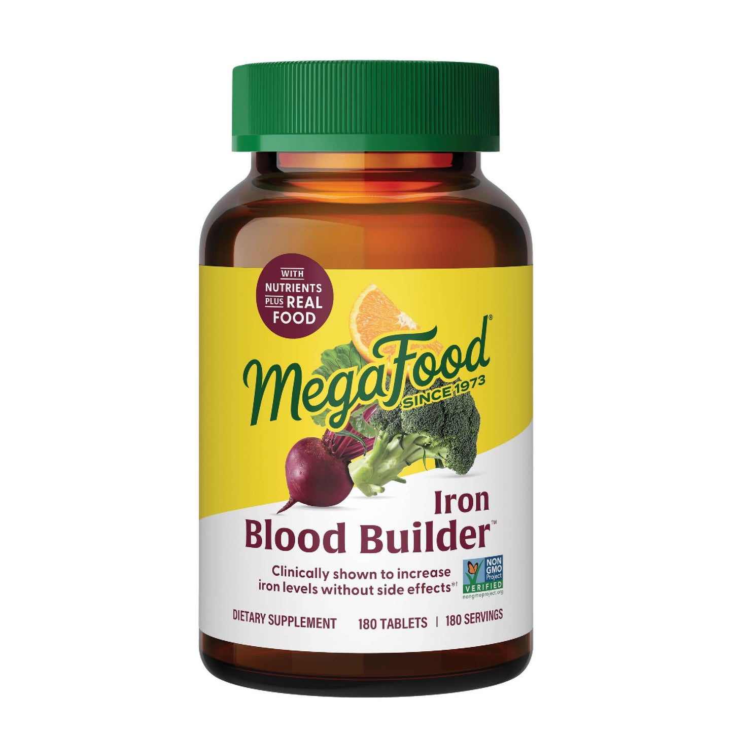 MegaFood Blood Builder Iron Supplement 180 Tablets