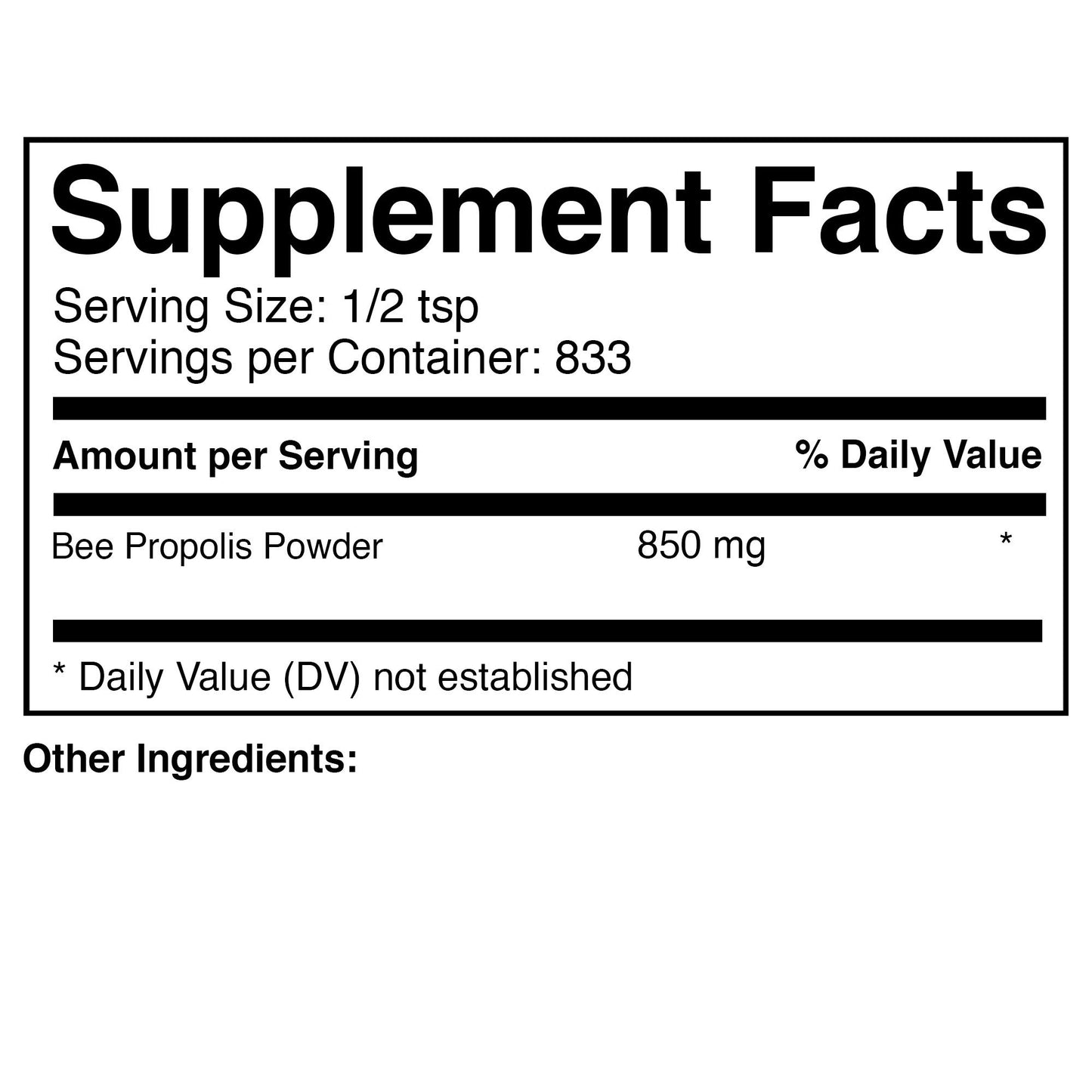 Prescribed For Life Bee Propolis Powder Extract 60% Standardized, Powder, 35.274 oz