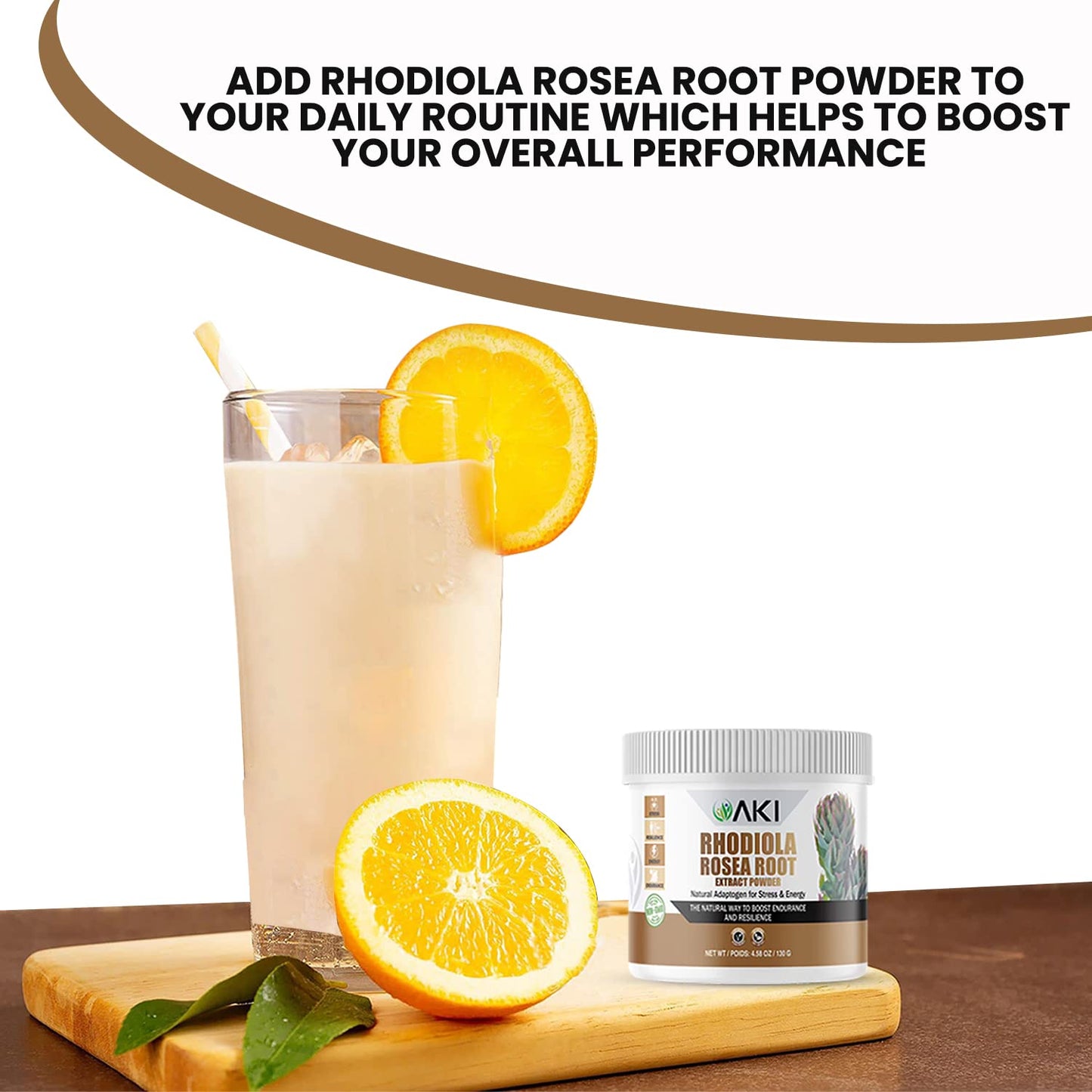 AKI ORGANIC Rhodiola Rosea Root Powder 4.59 Ounce