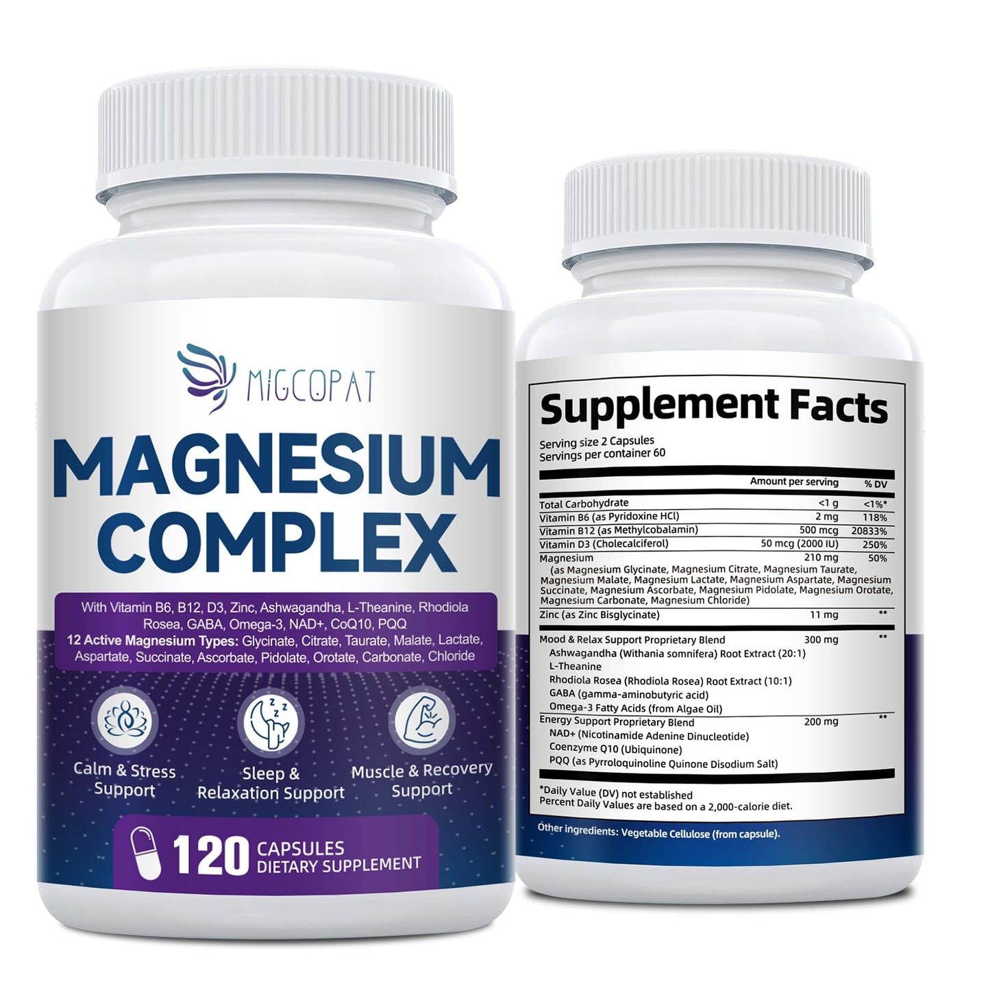 Migcopat Magnesium Complex 120 Capsules