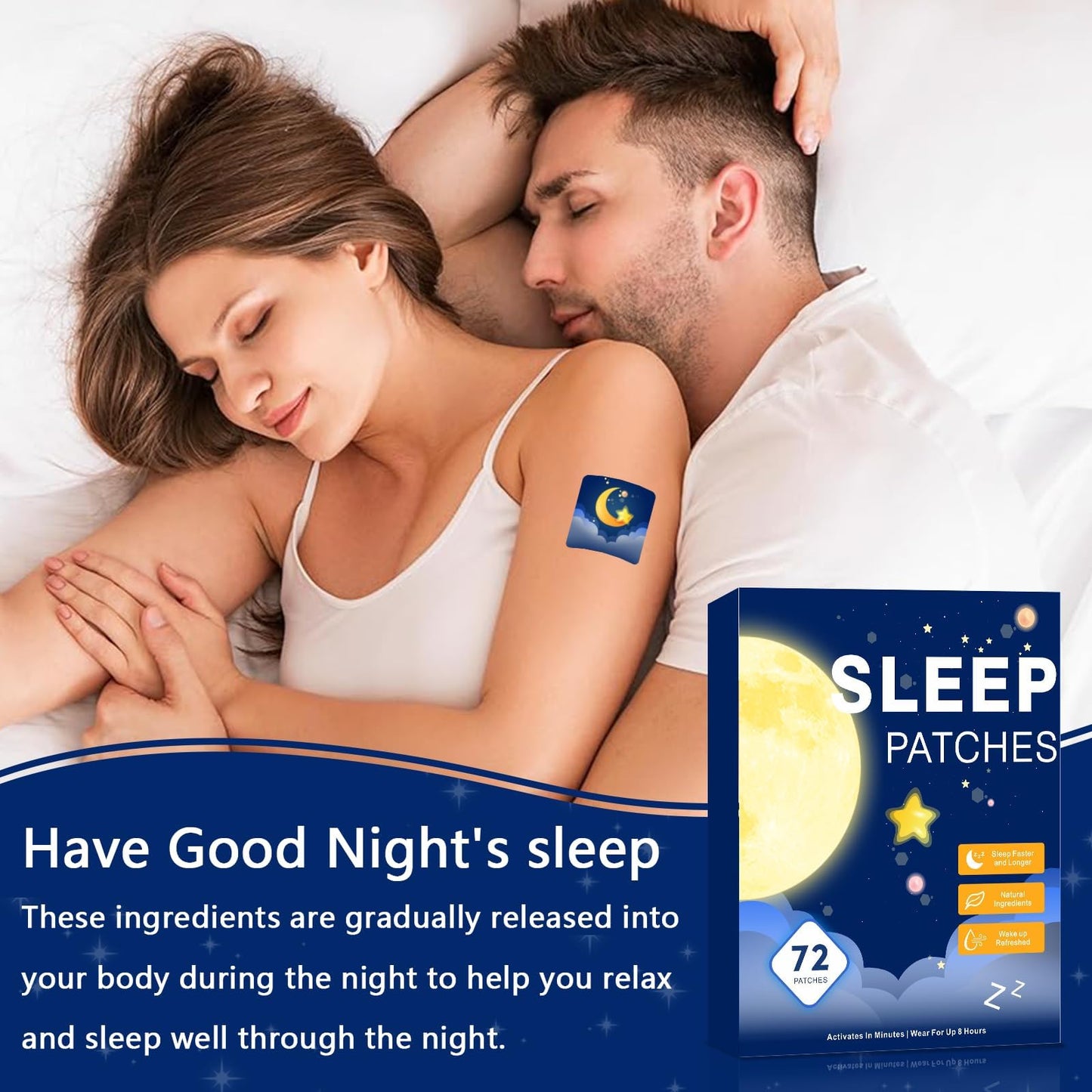 Yongsenina Sleep Patches Tablets 72PCS