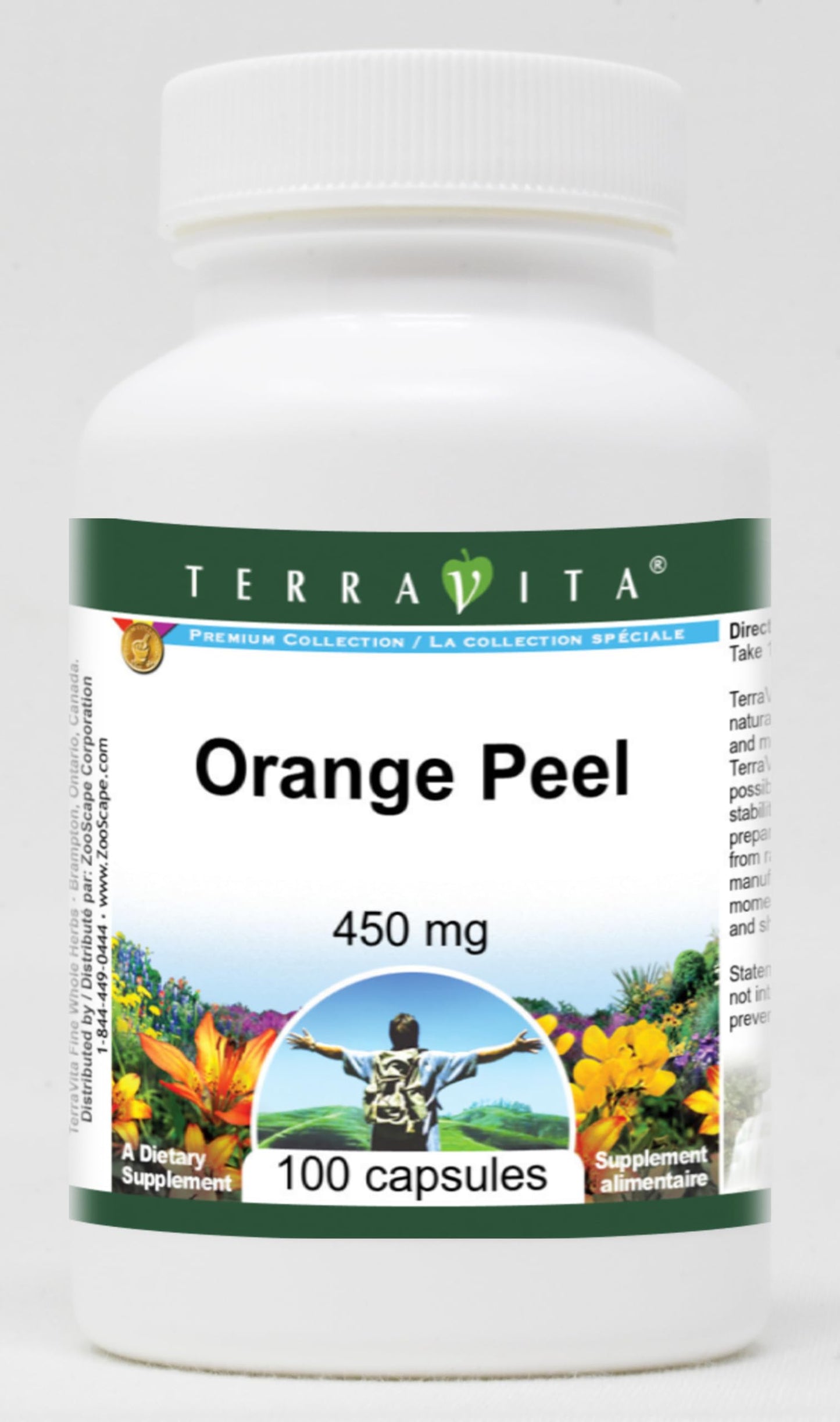 Terravita Orange Peel 450 mg Capsules, 300 Count