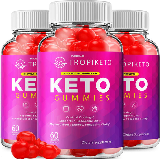 Indelo TropiKeto Keto ACV Gummies Maximum Strength Gummy 180 Gummies