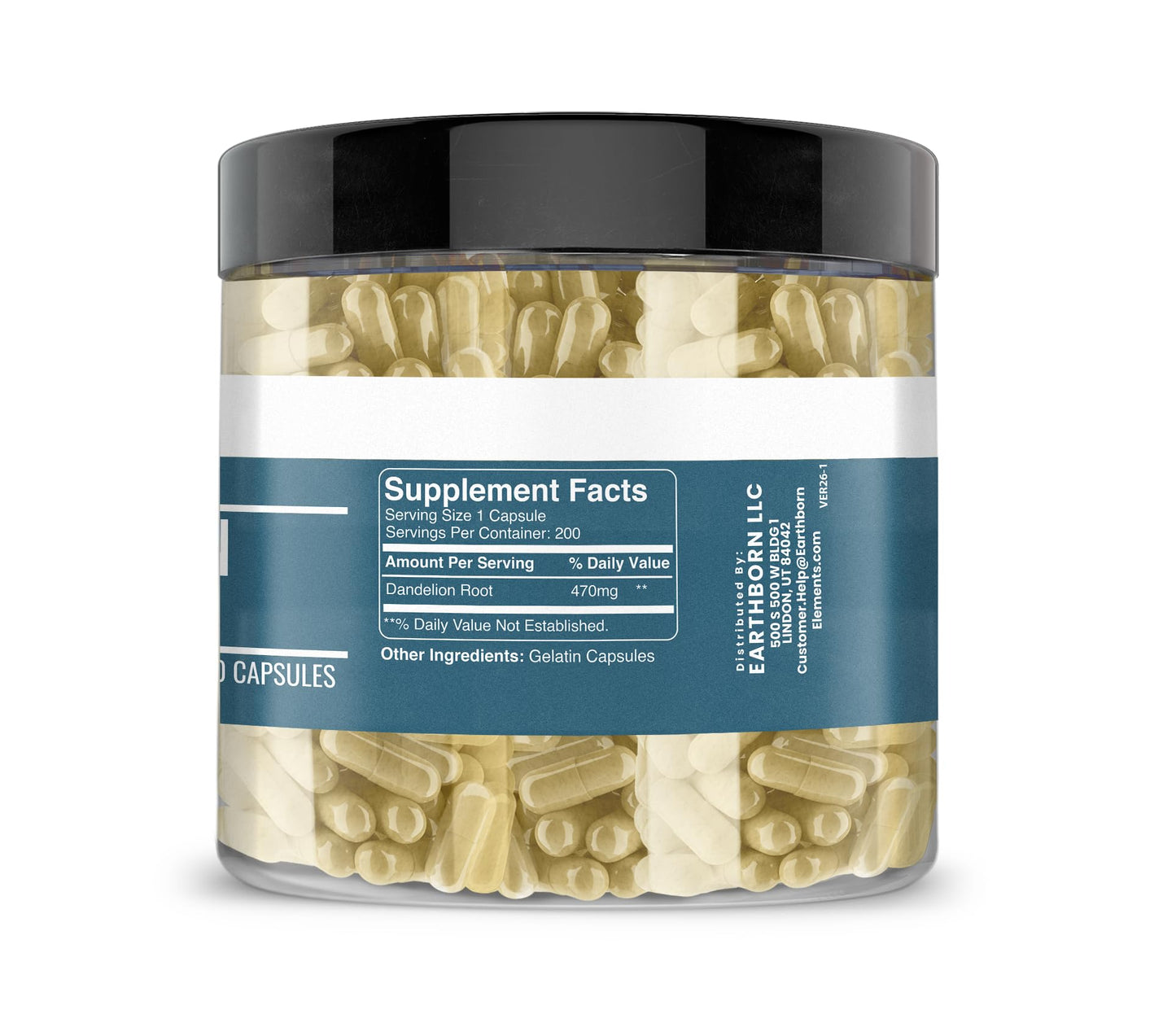 Earthborn Elements Dandelion Root 200 Capsules