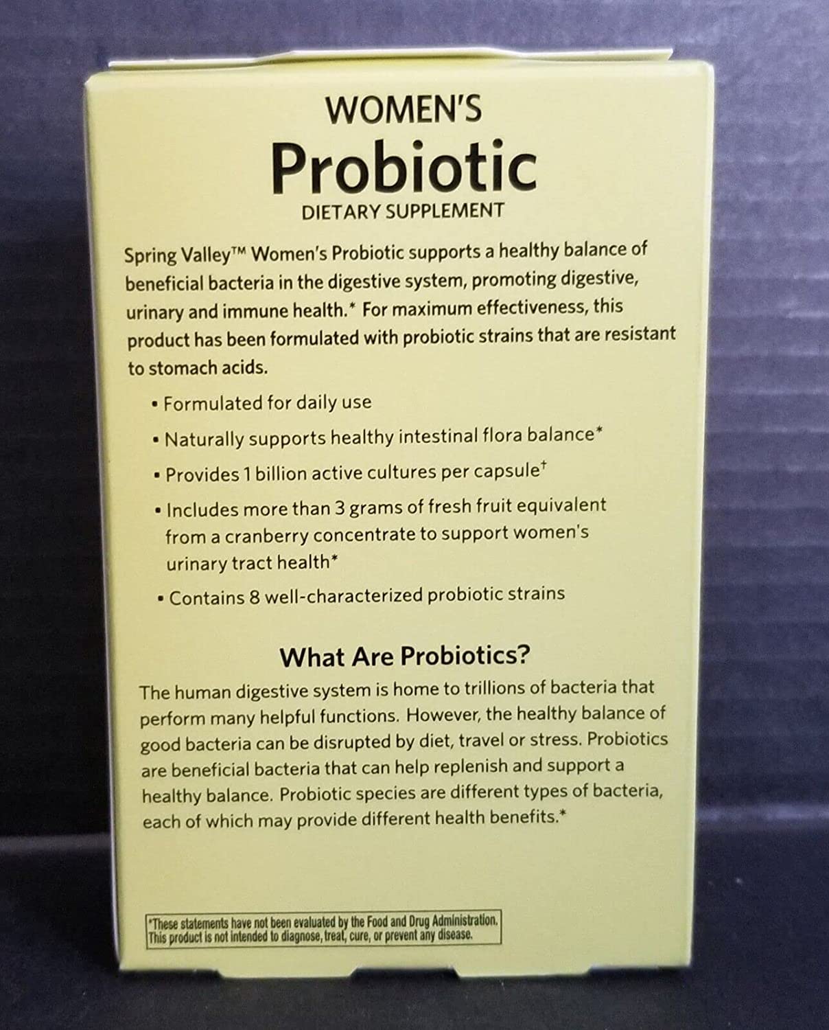 Verem Women's Probiotic Cranberry Capsules, 1 Billion CFU, 30 Count