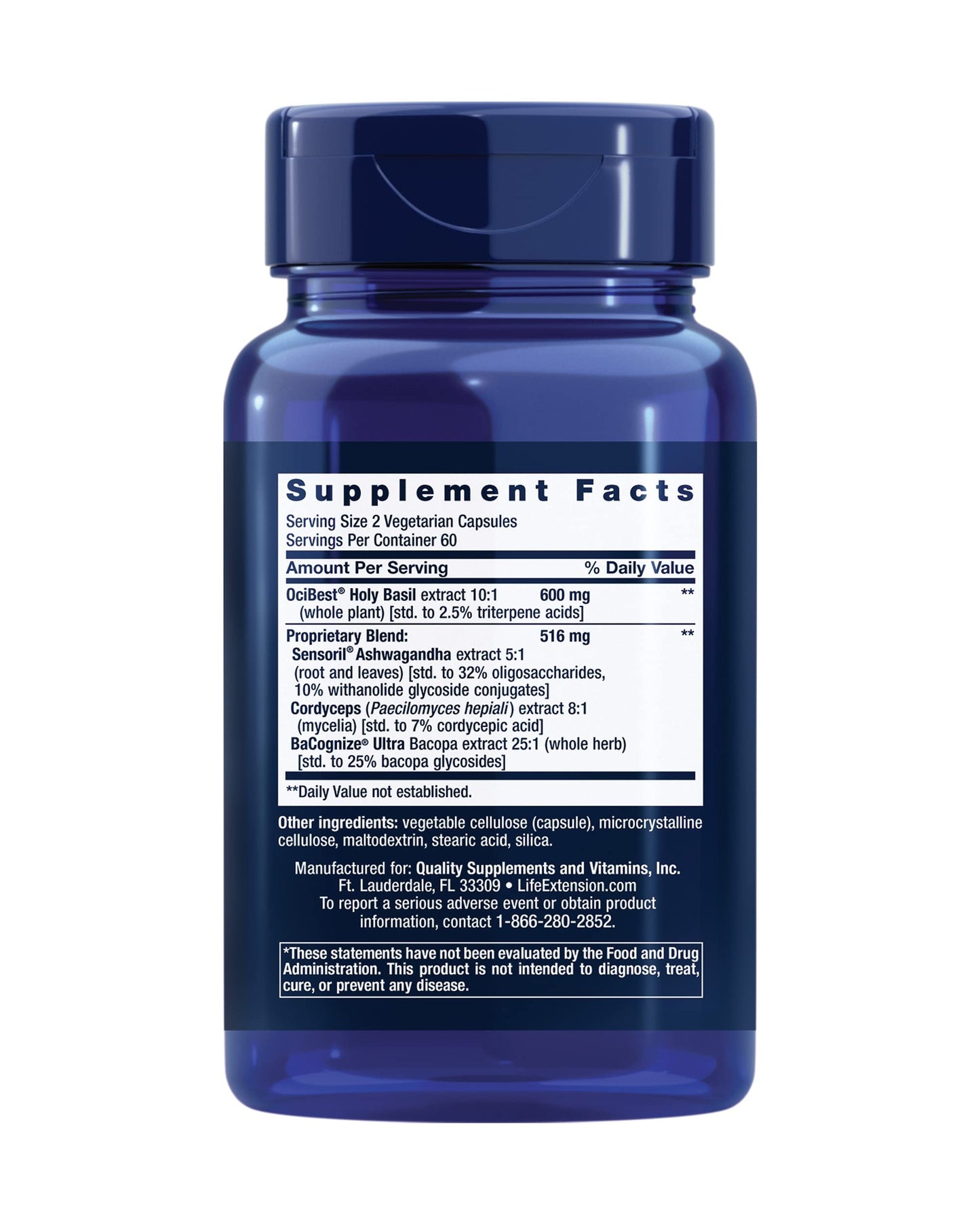 Life Extension Adrenal Energy Formula Capsule, 120 Capsules