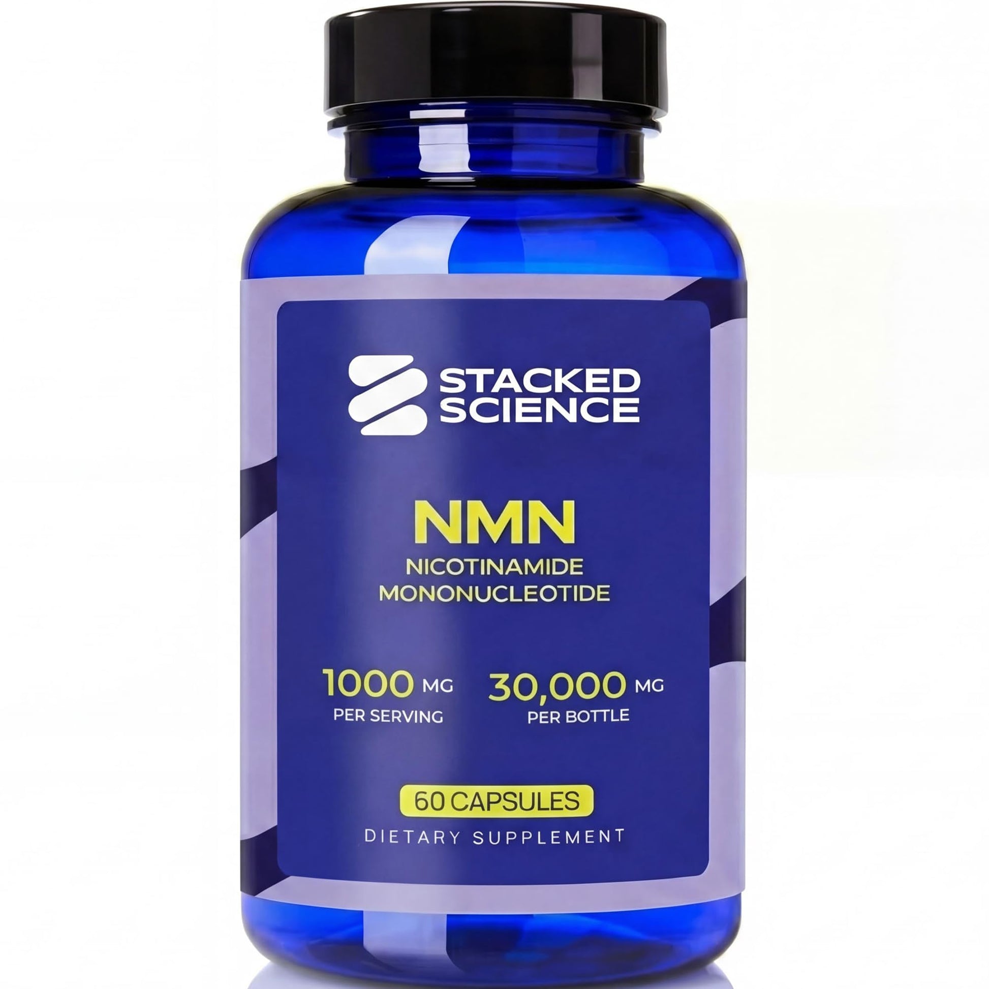 Stacked Science NMN 1000mg Nicotinamide Mononucleotide Supplement Capsule, 60 Capsules