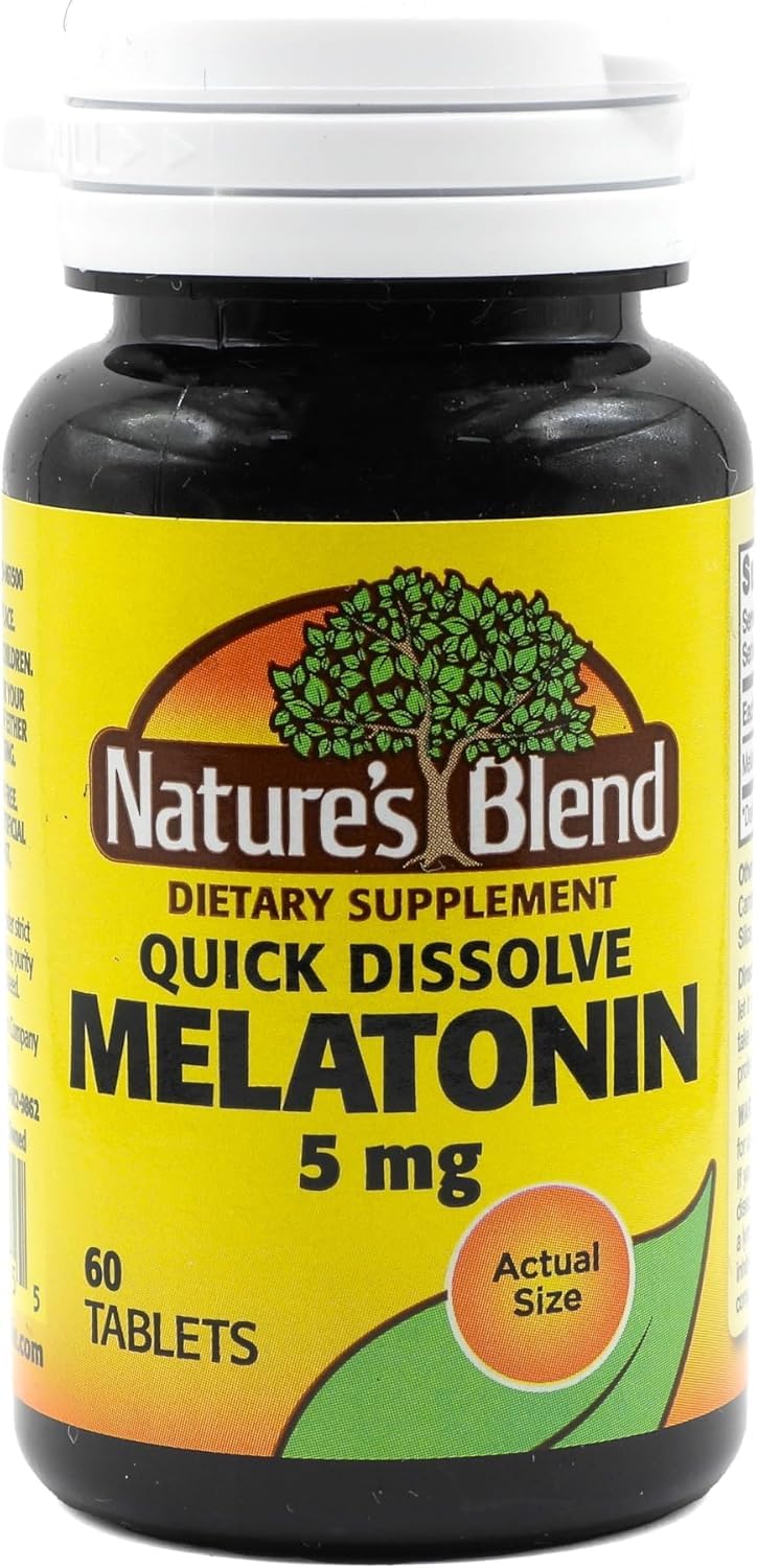 Nature's Blend Melatonin 5 mg, 60 Tablets