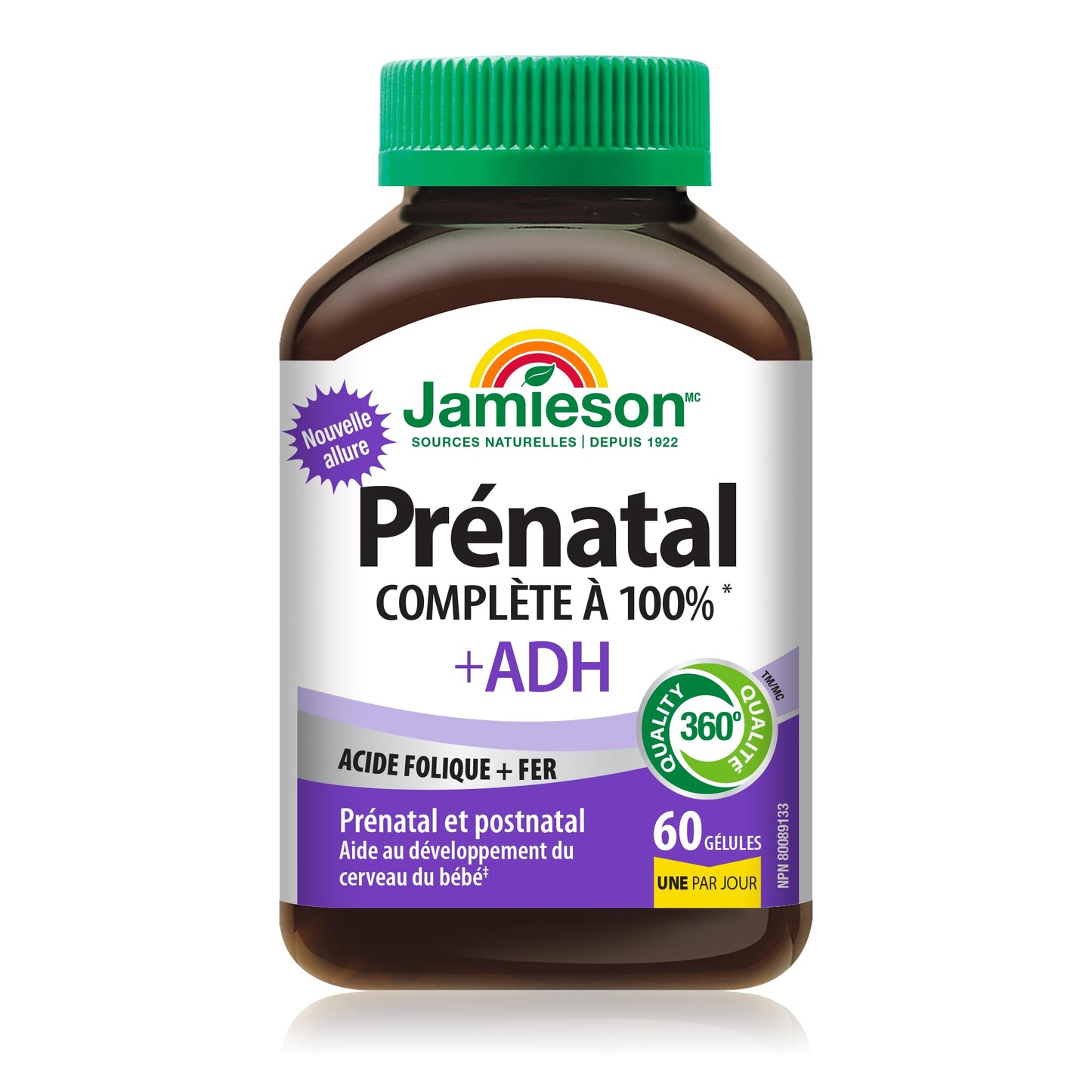 Jamieson Laboratories PRENATAL Complete Multivitamin with DHA Supplement Softgels 60
