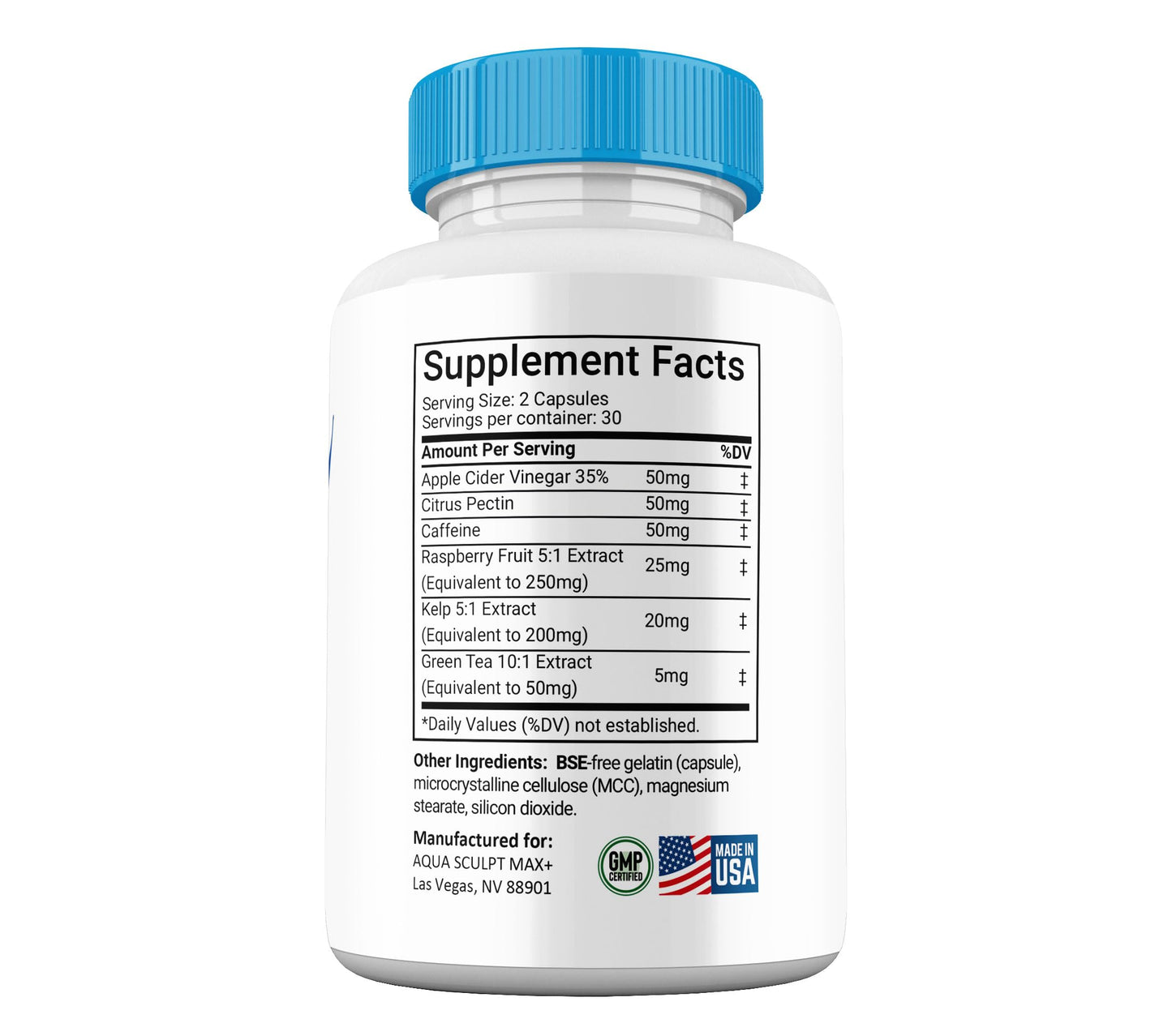 Shark Labs Aqua Max+ Advanced Formula Supplement, AquSculpt Max Capsules, 60 Count