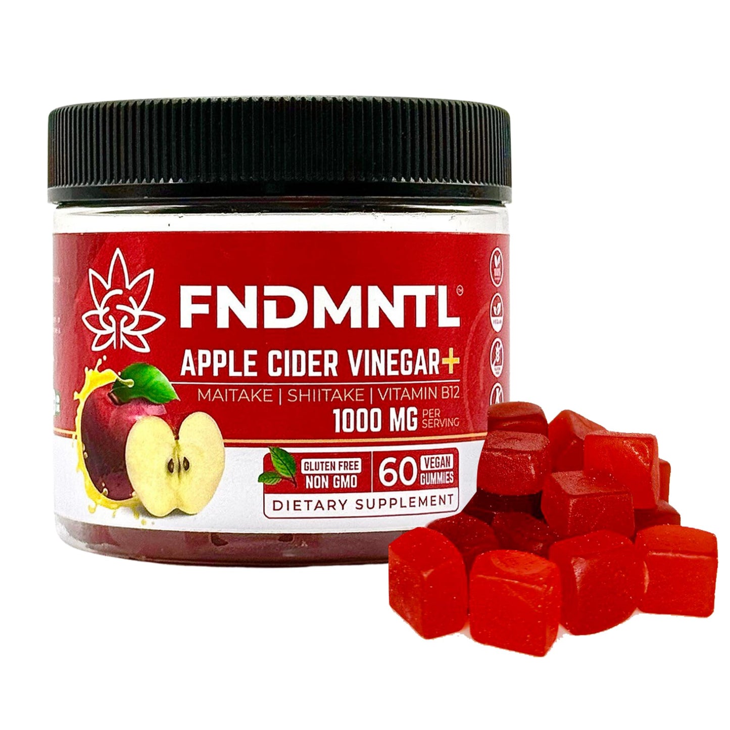 FNDMNTL Apple Cider Vinegar Gummies 60 Count