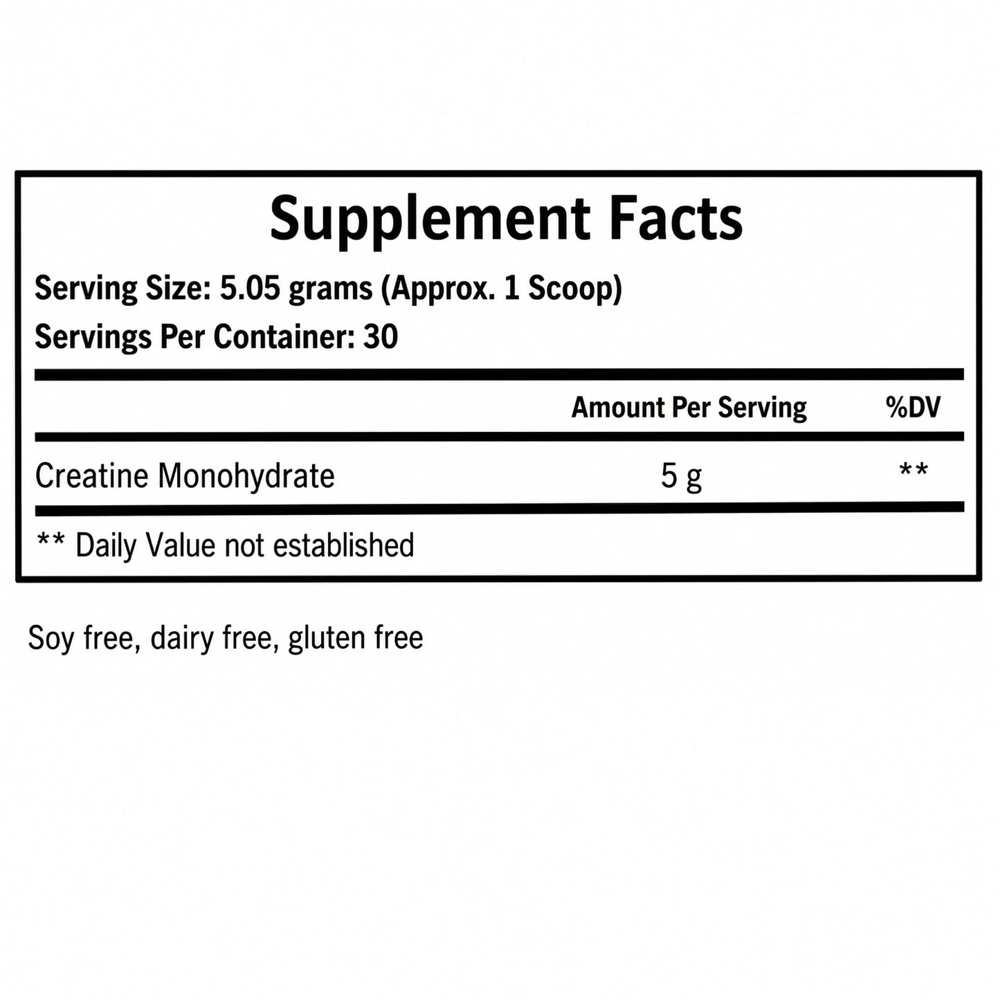 GOAT'ED Creatine Monohydrate Powder 5.3 Ounce