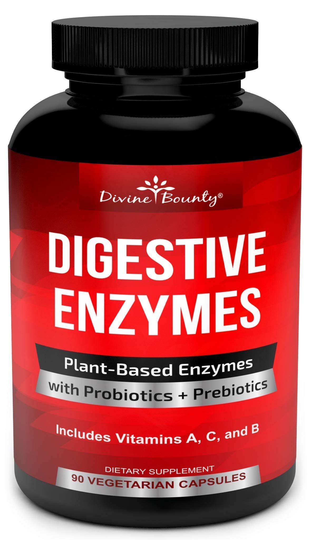 Divine Bounty Digestive Enzymes with Probiotics & Vitamin K2 and D3 Bundle, 2 Capsules