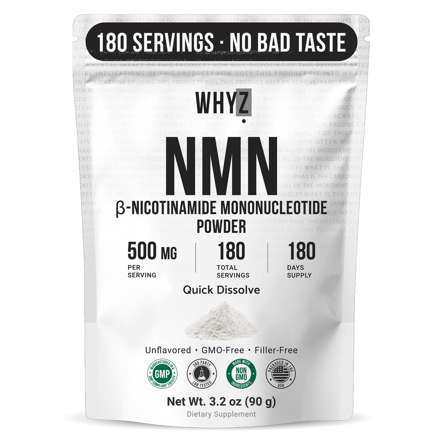 WHYZ Nicotinamide Mononucleotide Powder 3.2 oz