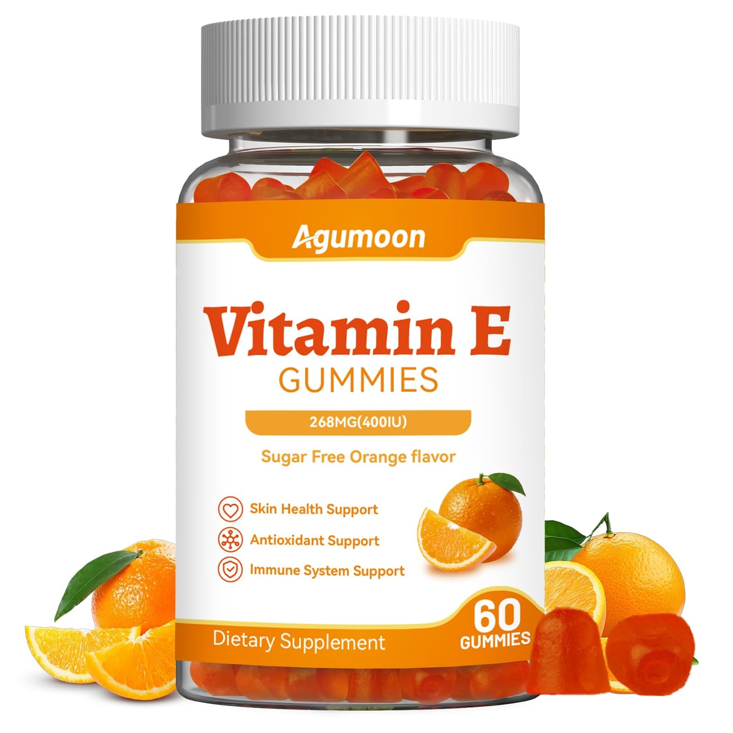 Agumoon Vitamin E Gummies 400 IU, 60 Count