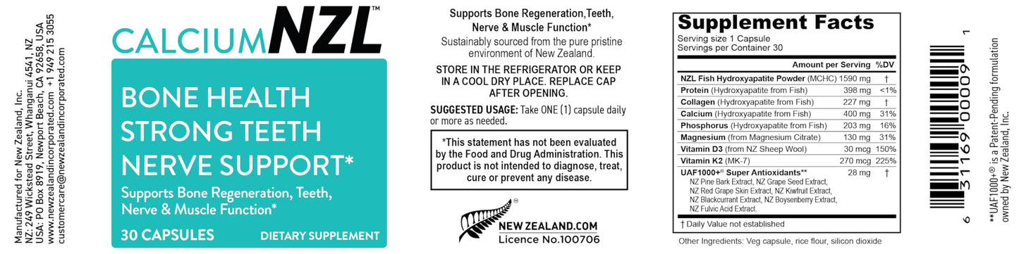 OMEGANZL NZL Calcium Plus Softgels 30 Count