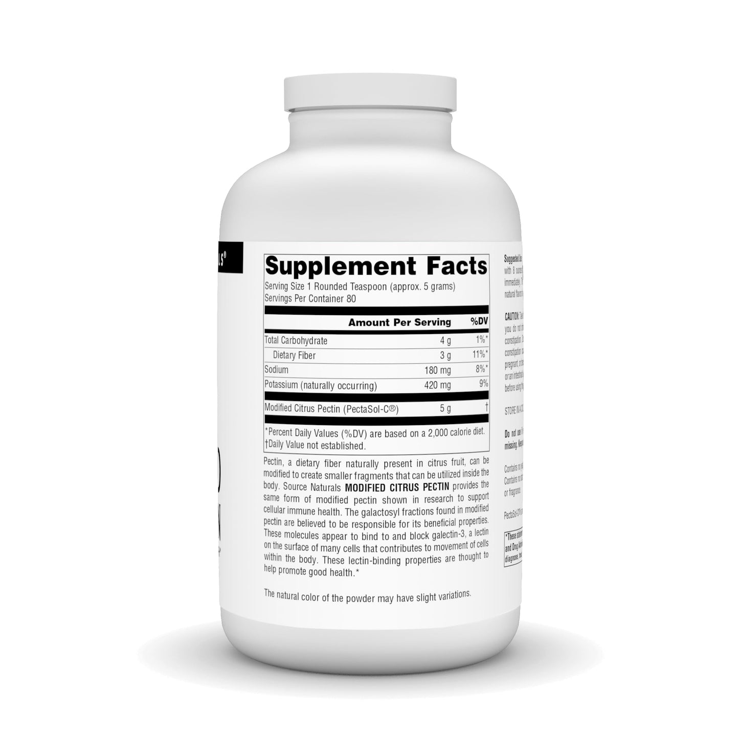 Source Naturals Modified Citrus Pectin Pectimmune Powder 14.11 oz