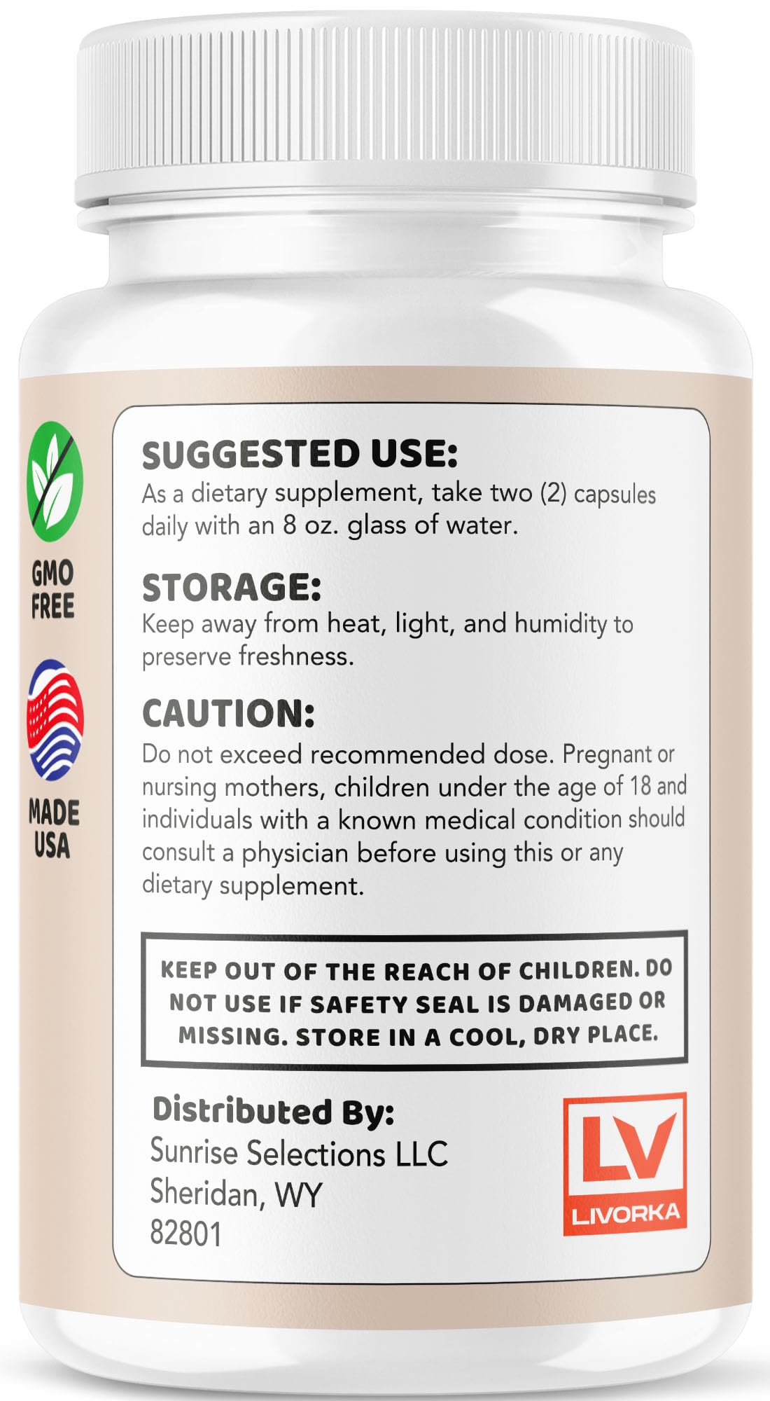 LIVORKA Core Strength Capsules, 120 Capsules