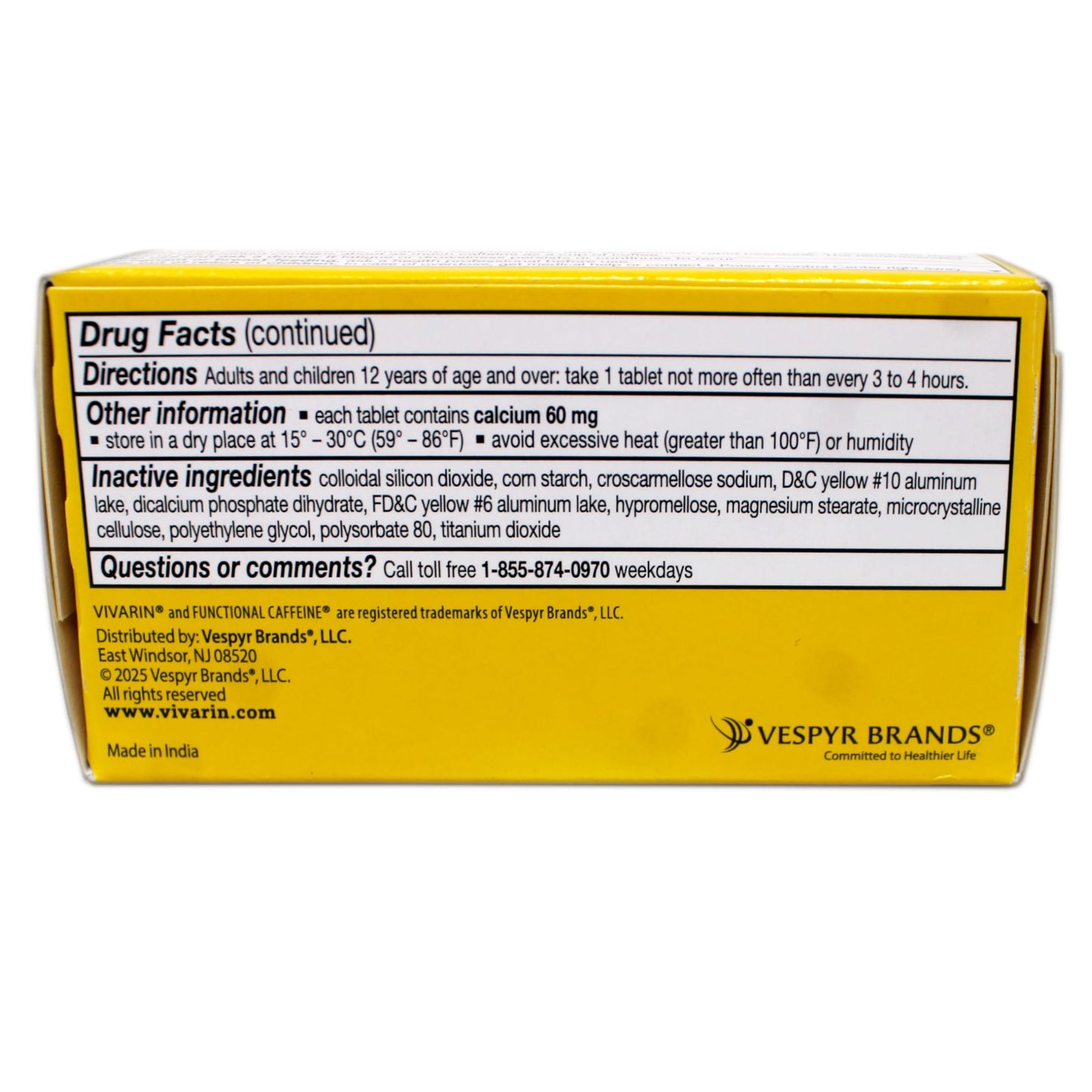 Vivarin Caffeine Tablets 200mg, 60 Tablets