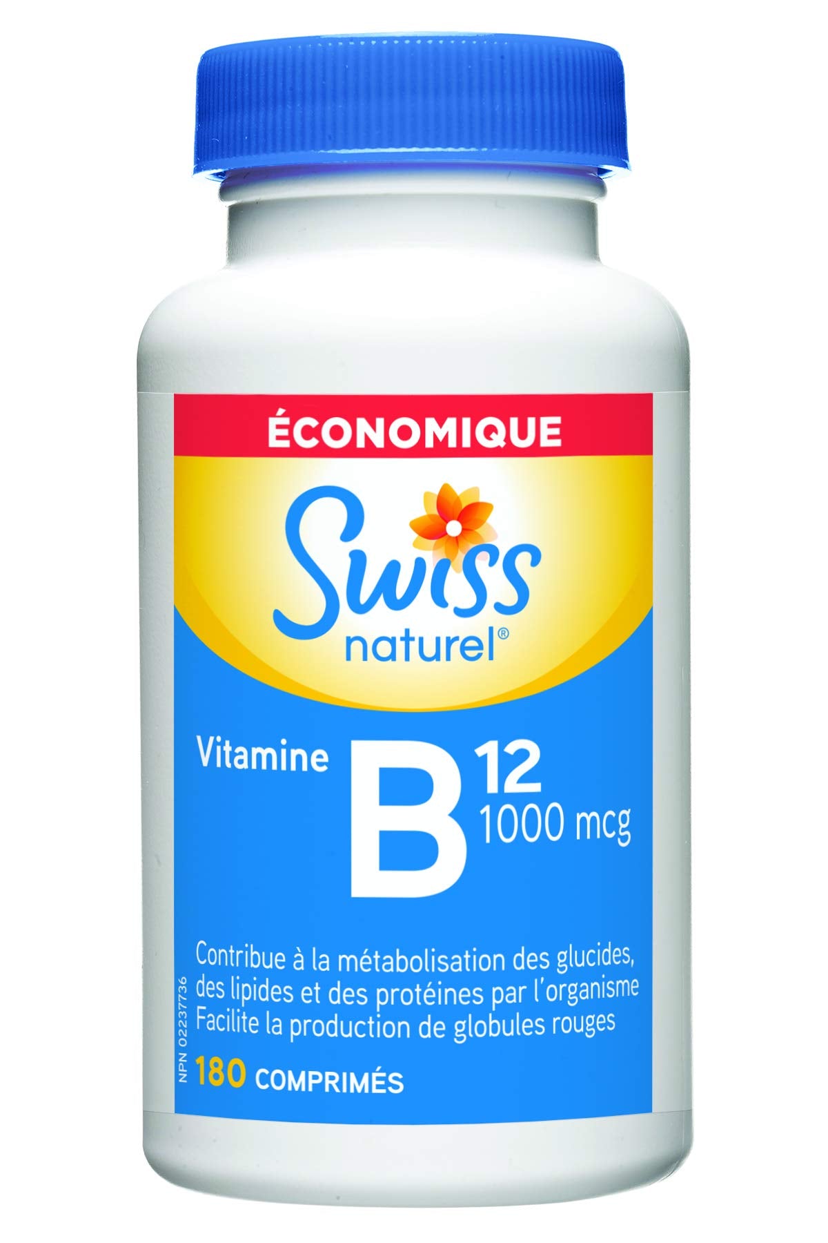 Swiss Natural Vitamin B12 1000 mcg Tablet, 1