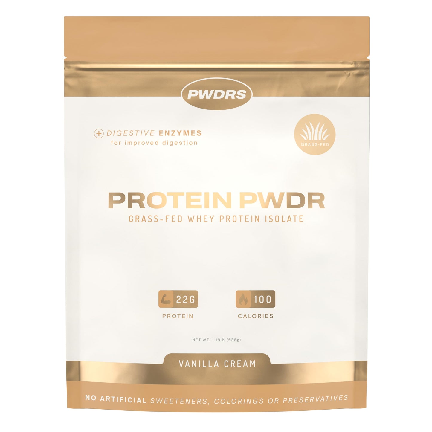 PWDRS Whey Protein Isolate Powder, 22g Protein
