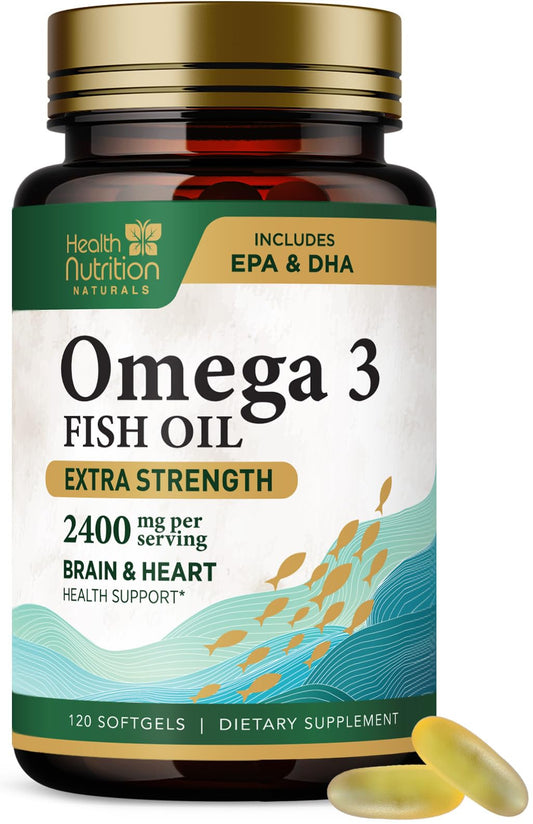 Health Nutrition Naturals Omega-3 Fish Oil Softgels 120