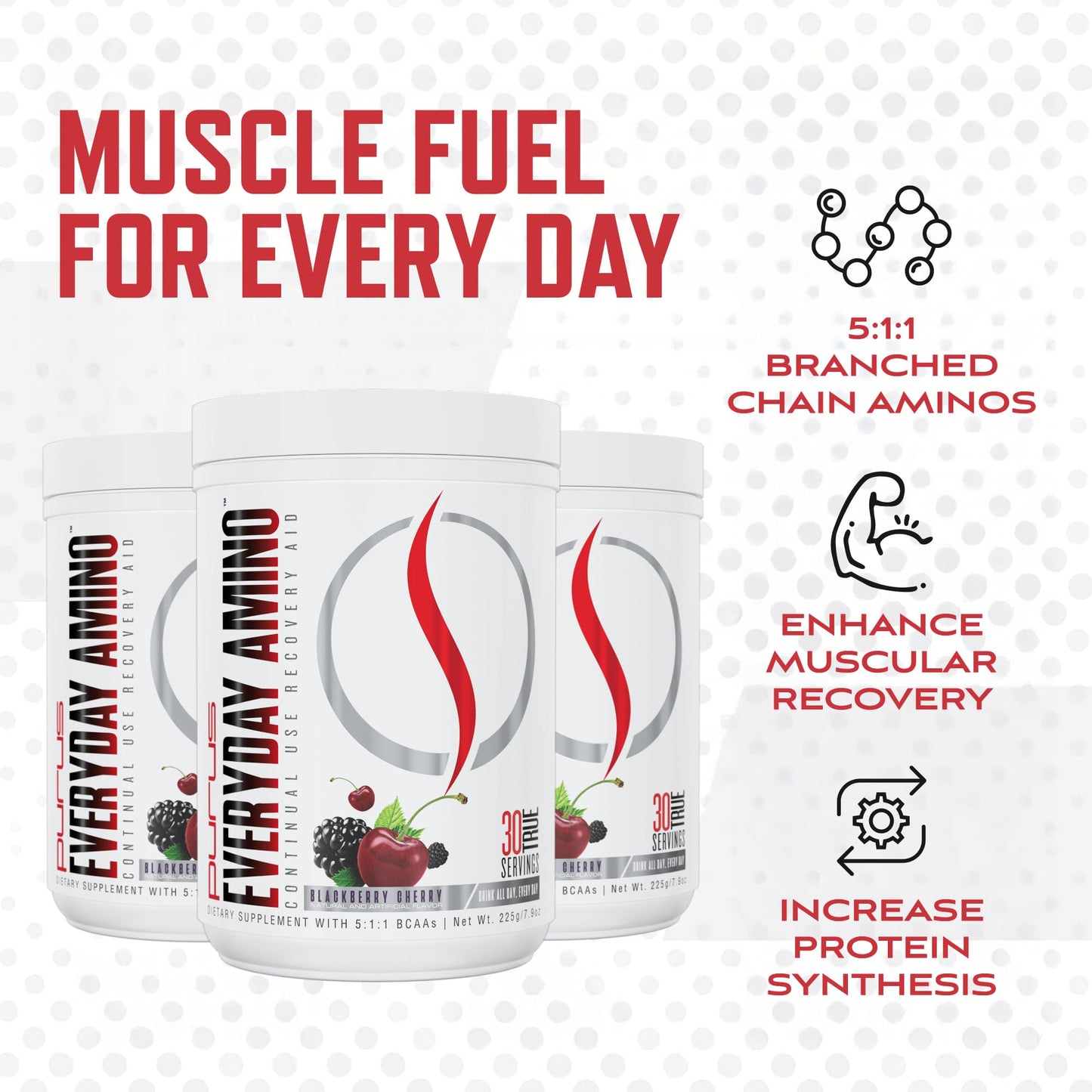 Purus Labs Everyday Amino BCAA Powder 7.9 Ounce