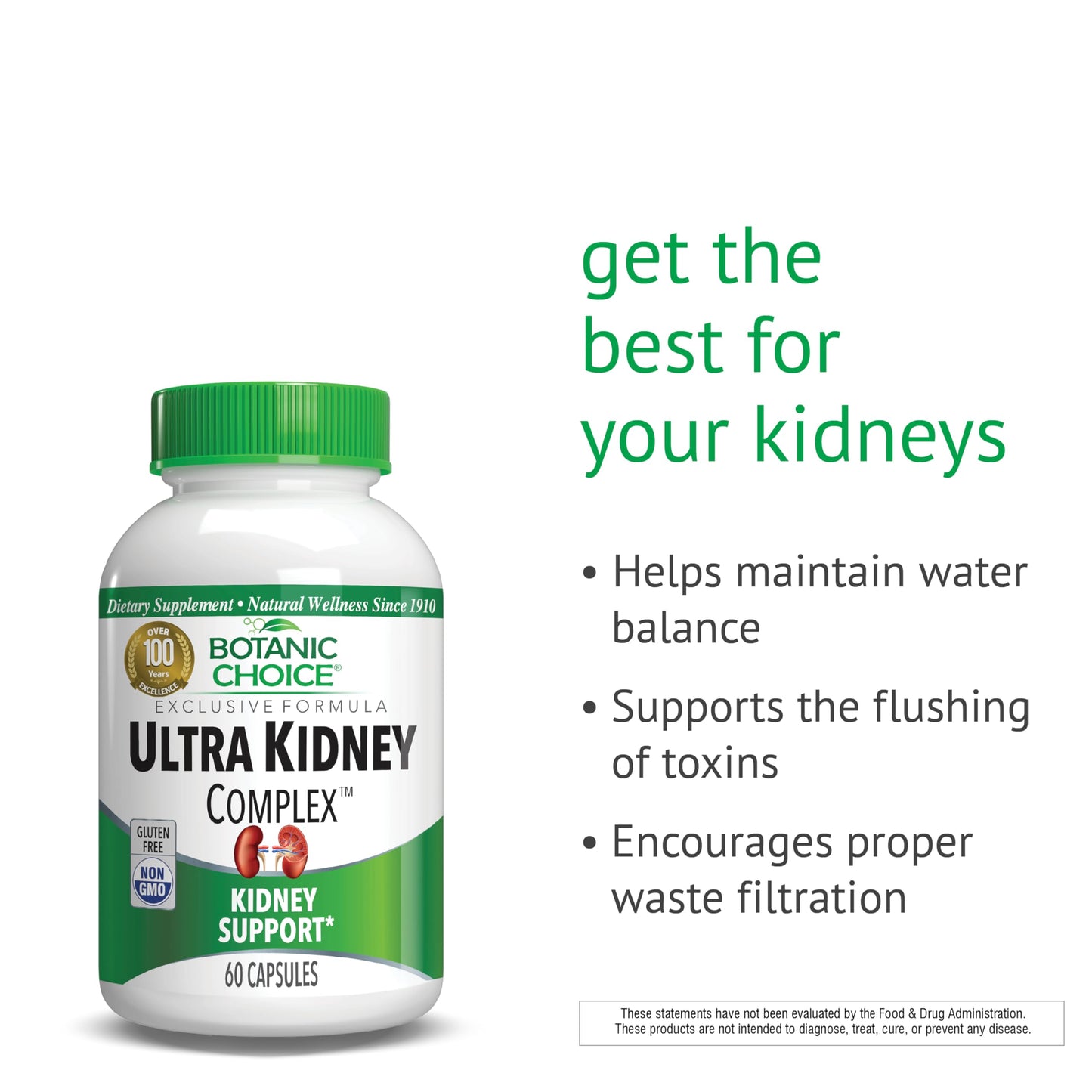Botanic Choice Ultra Kidney Complex Capsules 60 Count